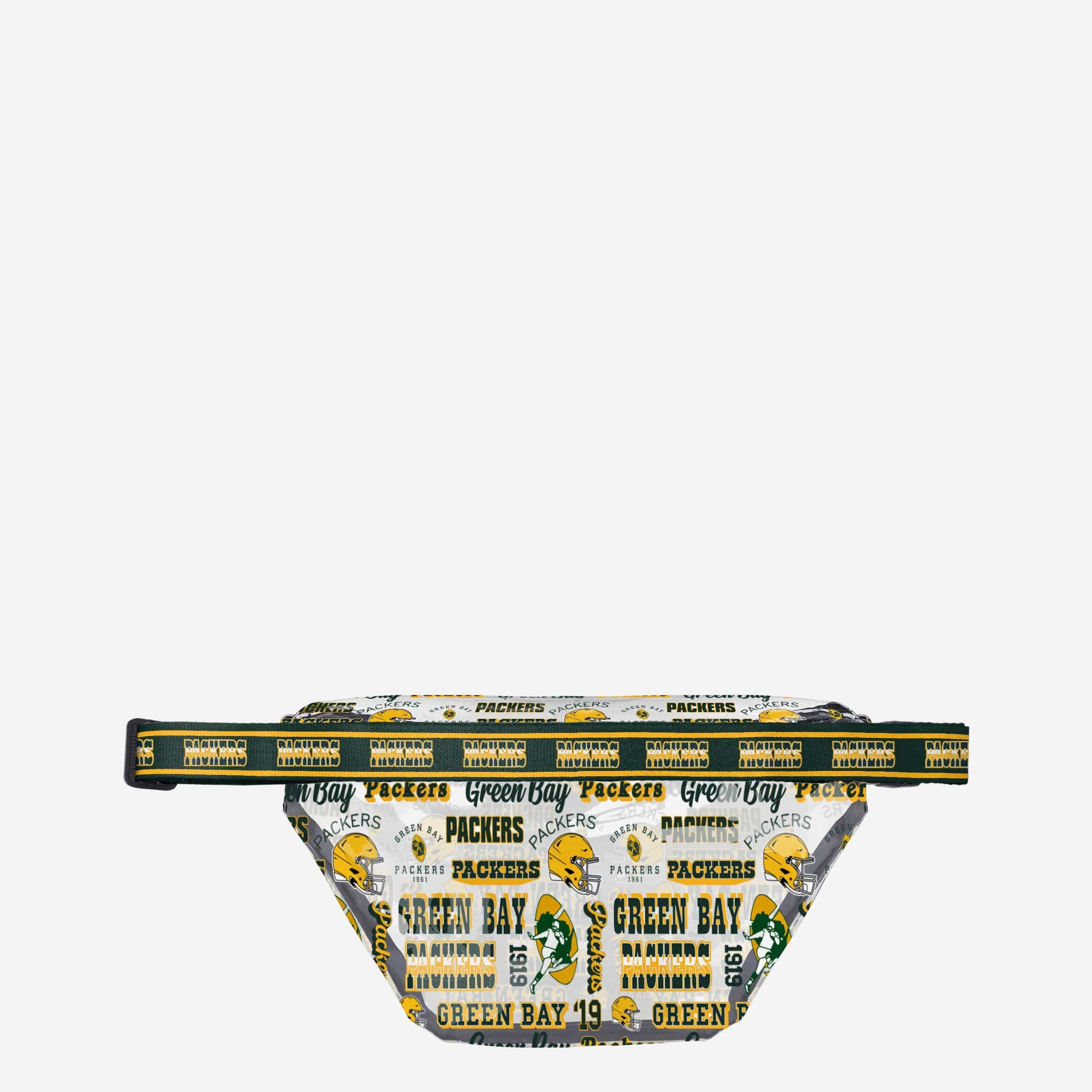 Green Bay Packers Retro Print Clear Fanny Pack - A Must - Have for Fans!