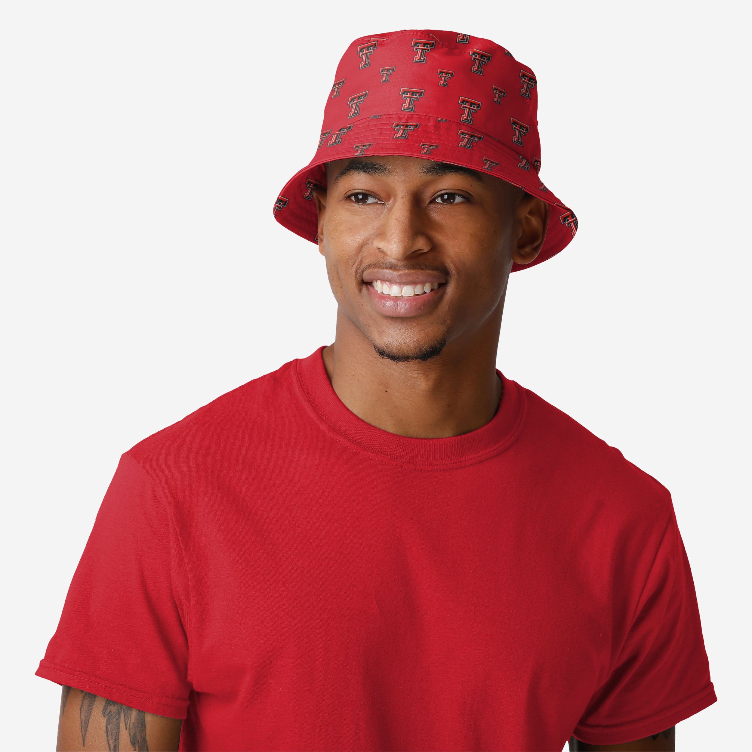 Texas Tech Red Raiders Mini Print Stylish Bucket Hat