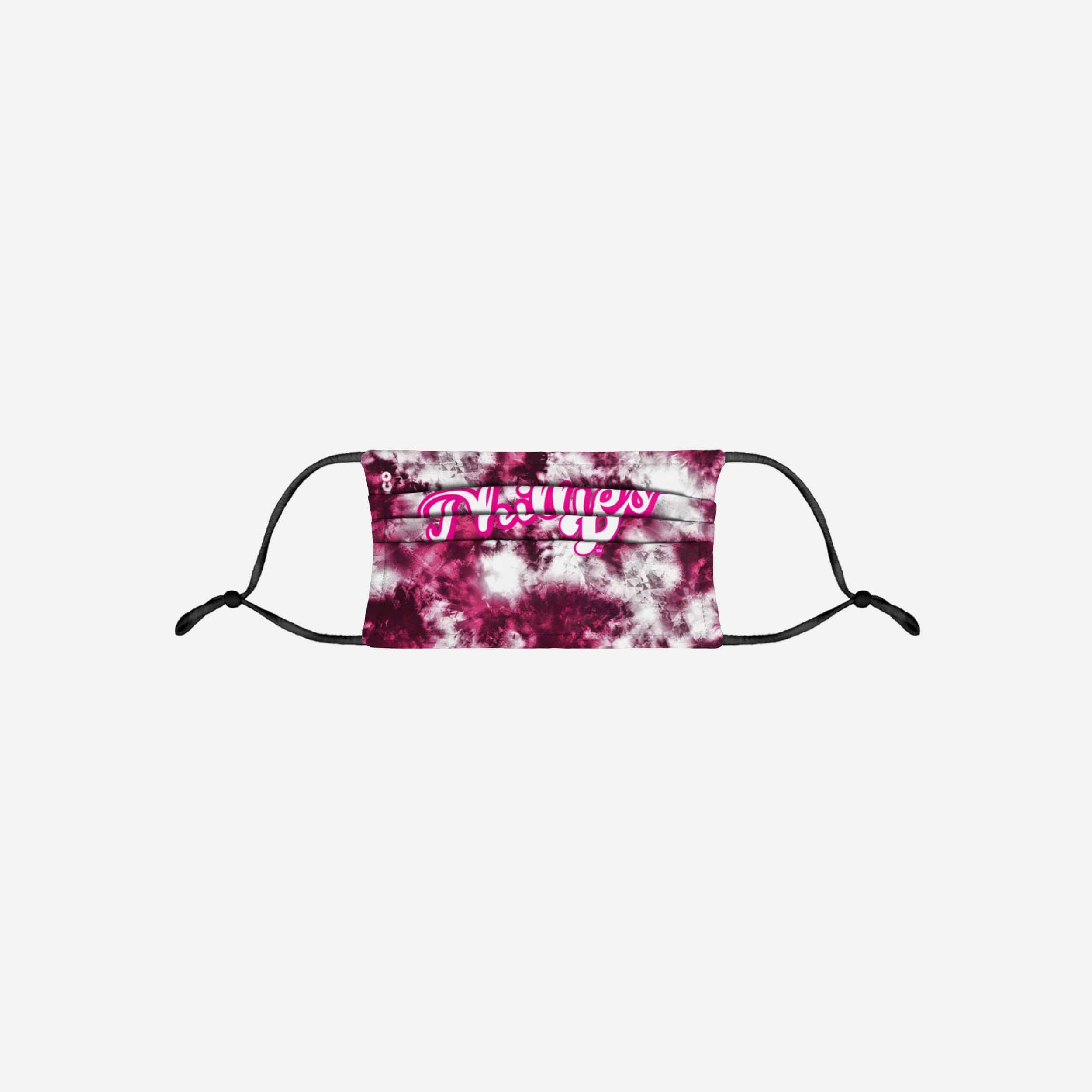 Get Your Philadelphia Phillies Pink Tie - Dye Adjustable Face Cover Now!