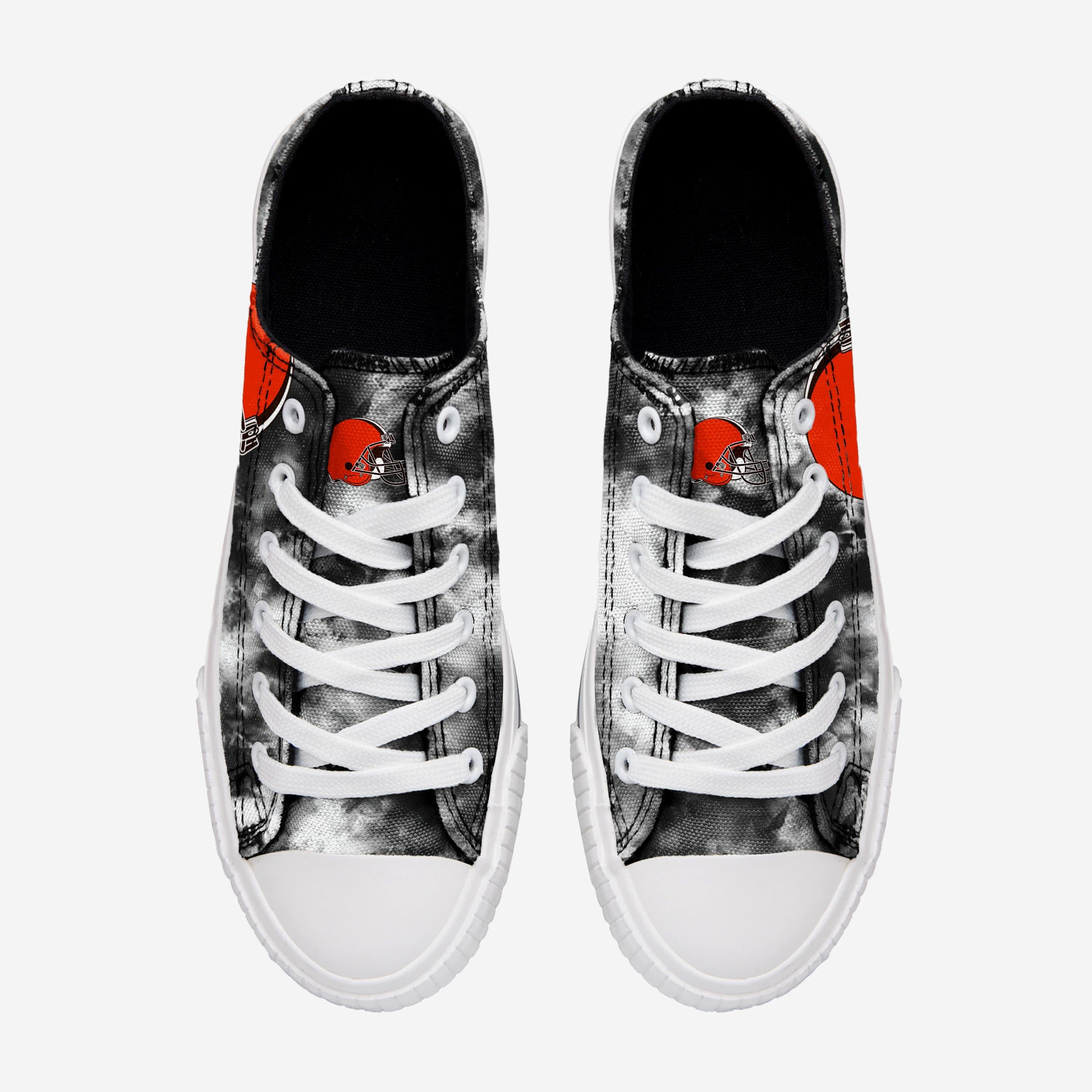 Cleveland Browns Women's Groovy Low-Top Tie-Dye Canvas Shoes