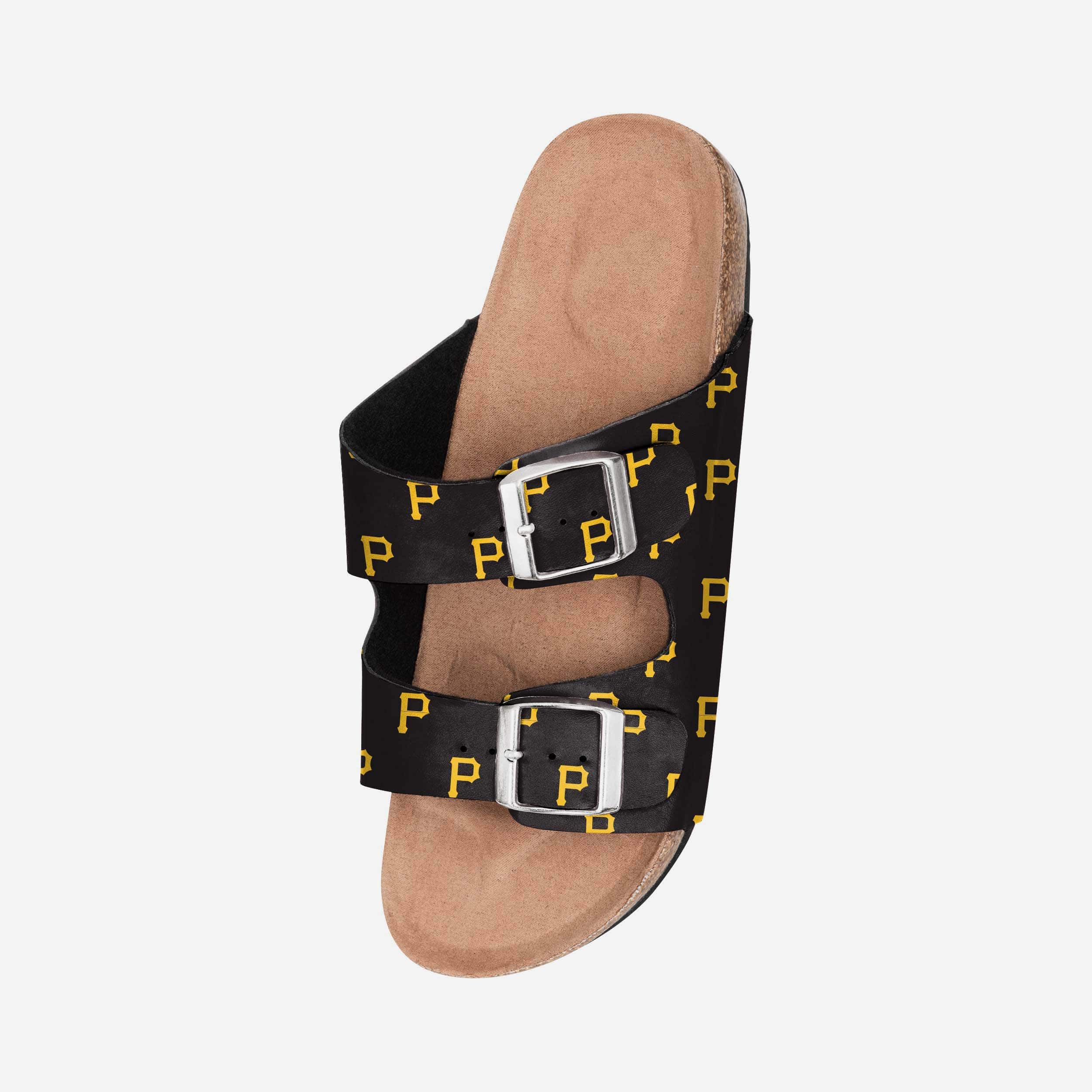 Pittsburgh Pirates Women's Stylish Team Logo Double Buckle Sandals