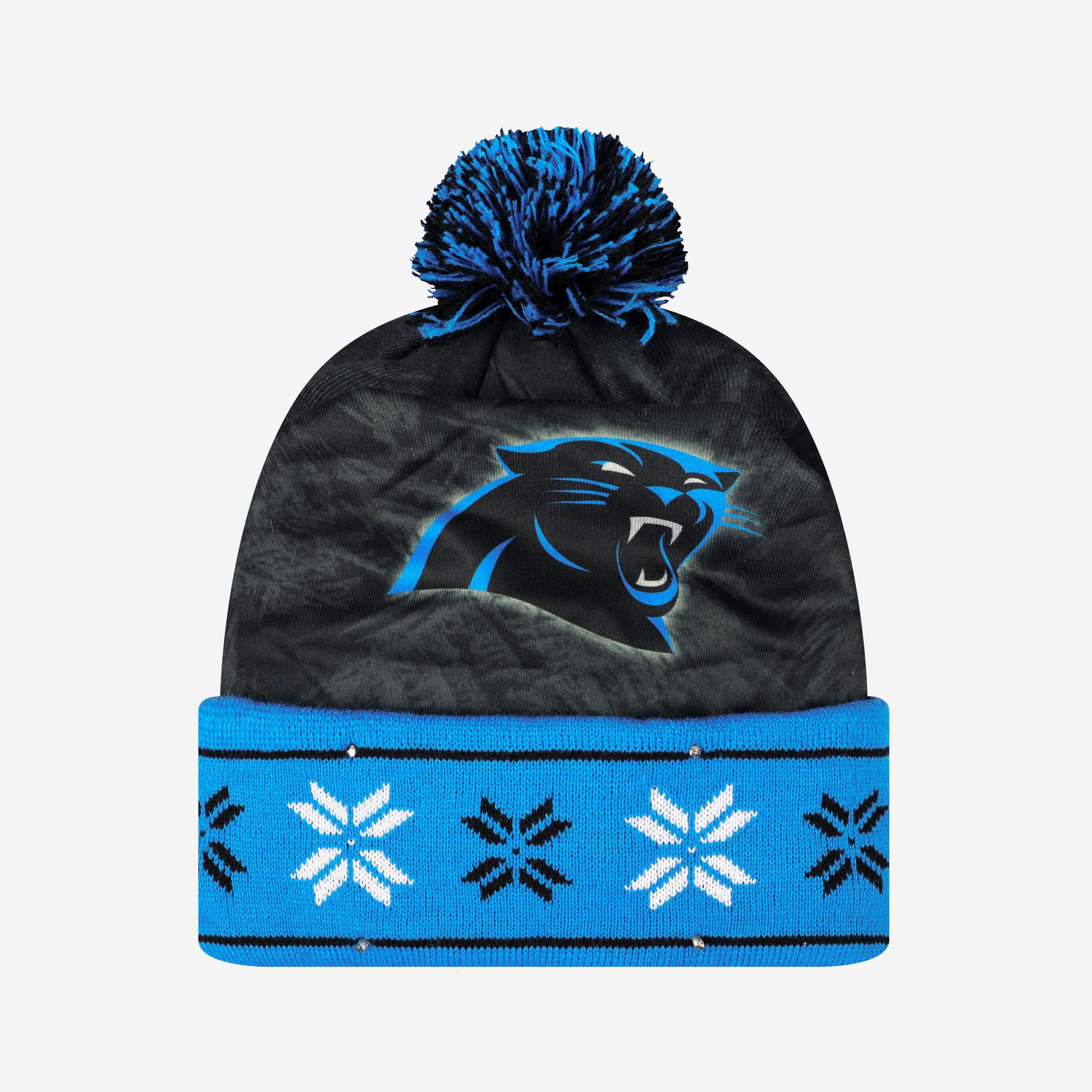 Carolina Panthers Big Logo Glowing Beanie - Light Up Your Team Spirit!