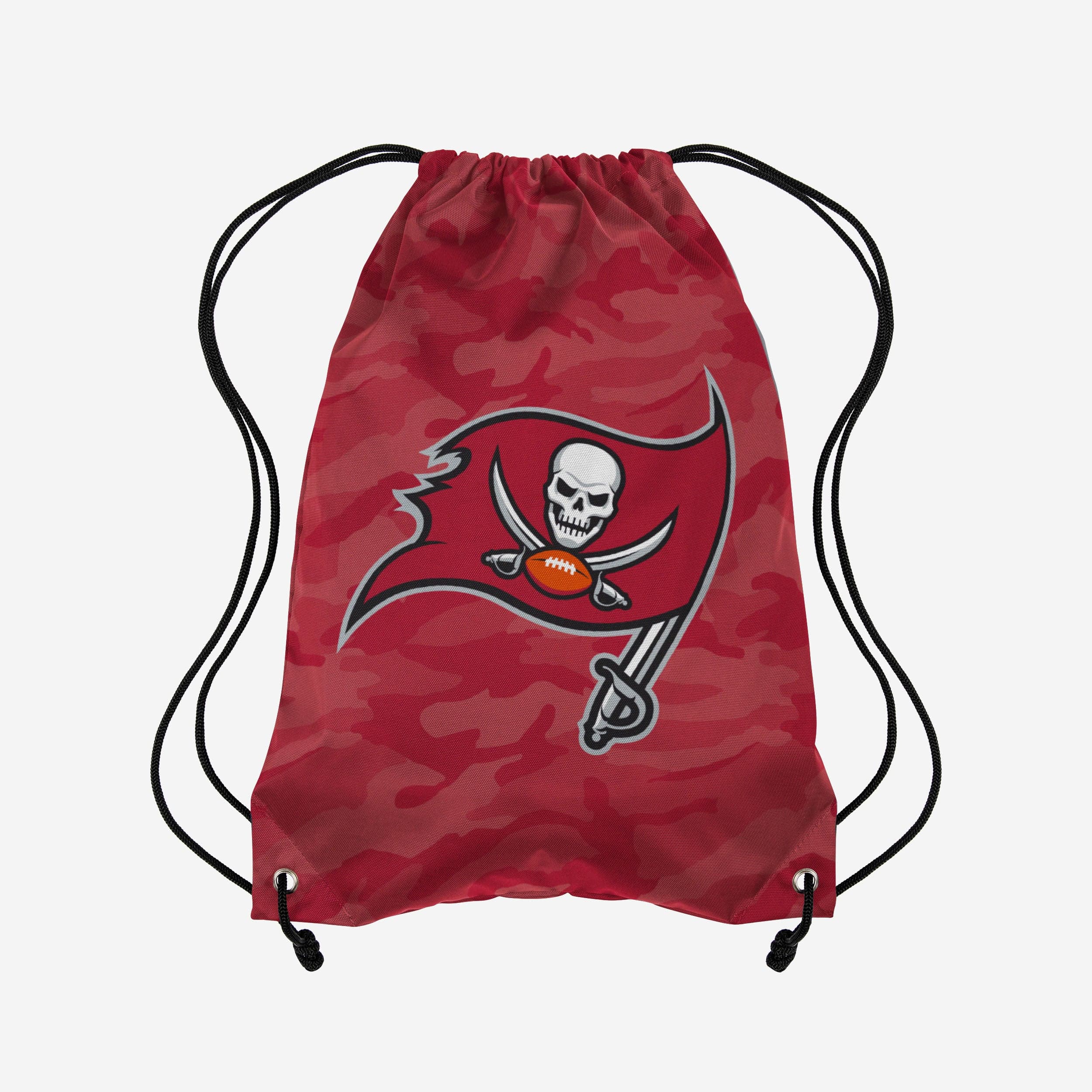 Tampa Bay Buccaneers Big Logo Camo Drawstring Backpack - Stand Out with Team Spirit!