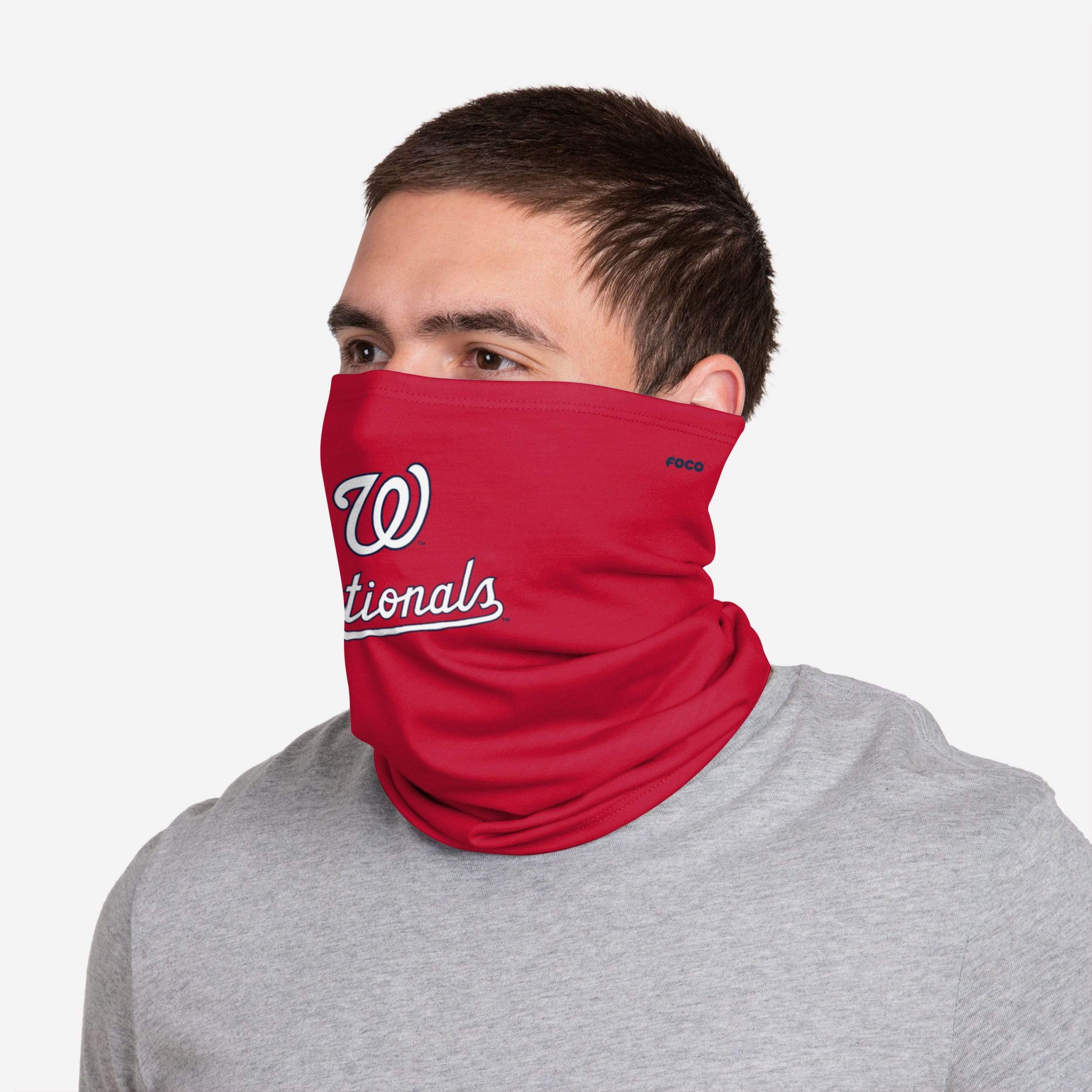 Washington Nationals Stylish Team Logo Stitched Gaiter Scarf - Show Your Team Spirit!