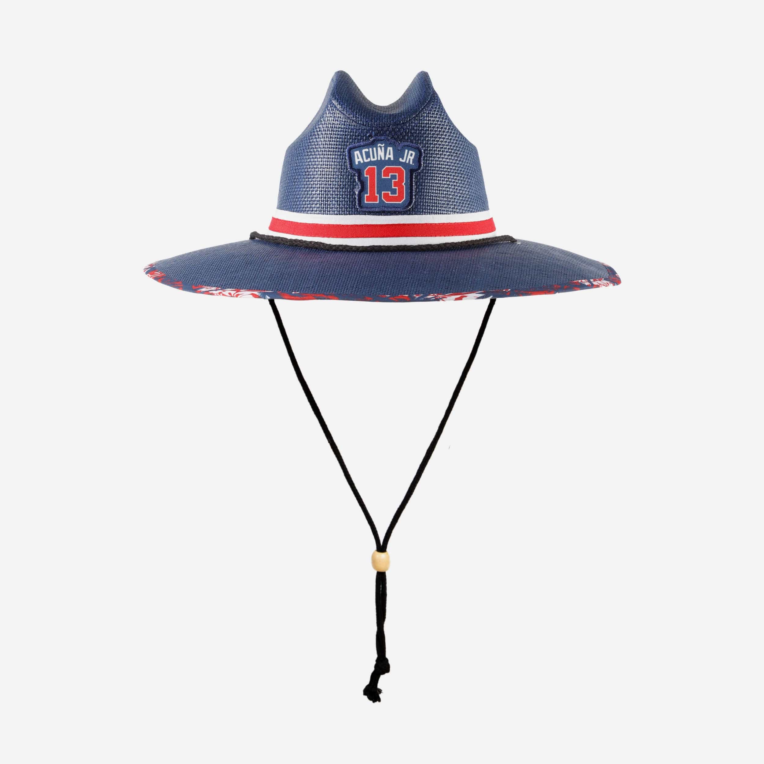Ronald Acuna Jr's Atlanta Braves Superstar Straw Hat