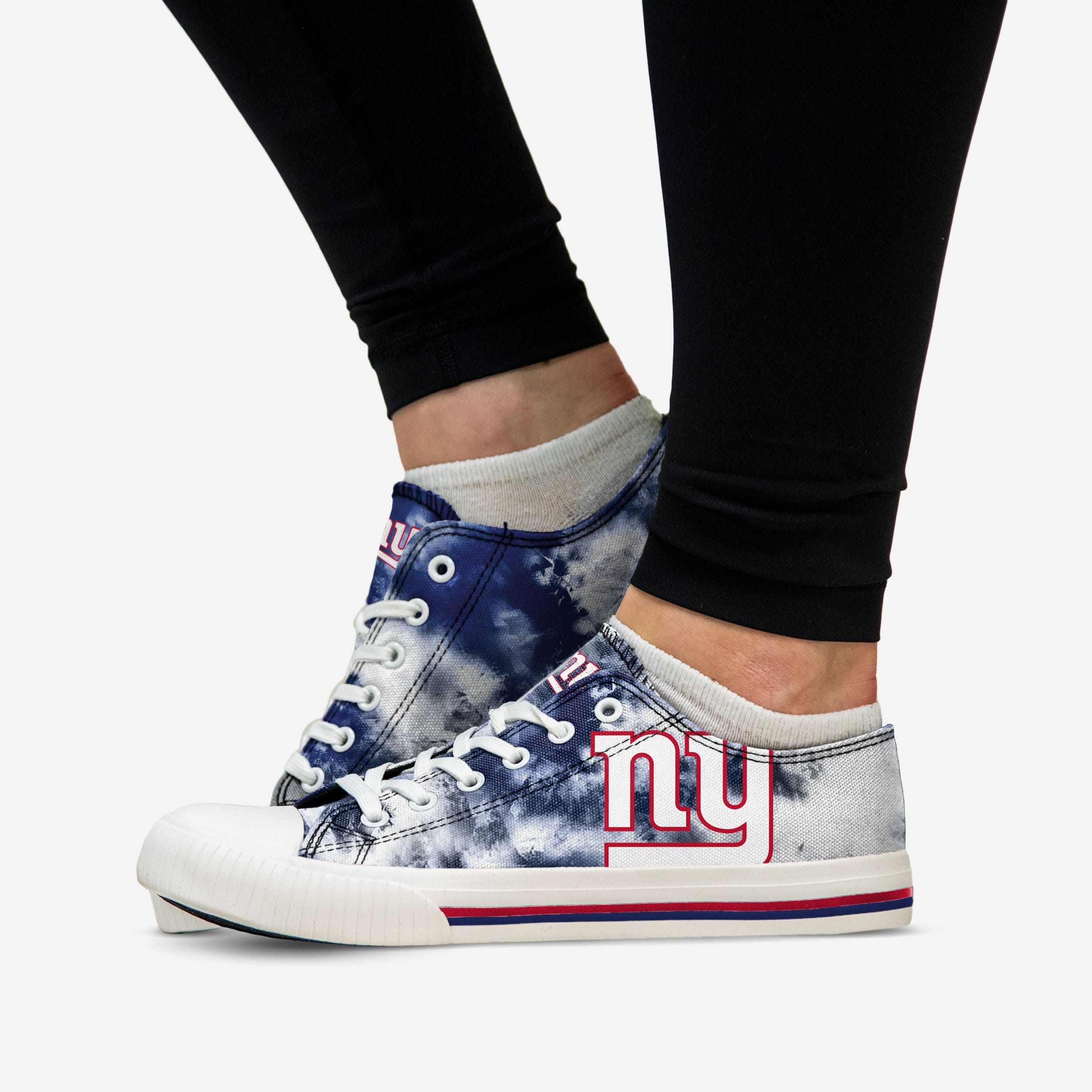 New York Giants Women's Low-Top Tie-Dye Canvas Shoes: A Colorful Fan Essential
