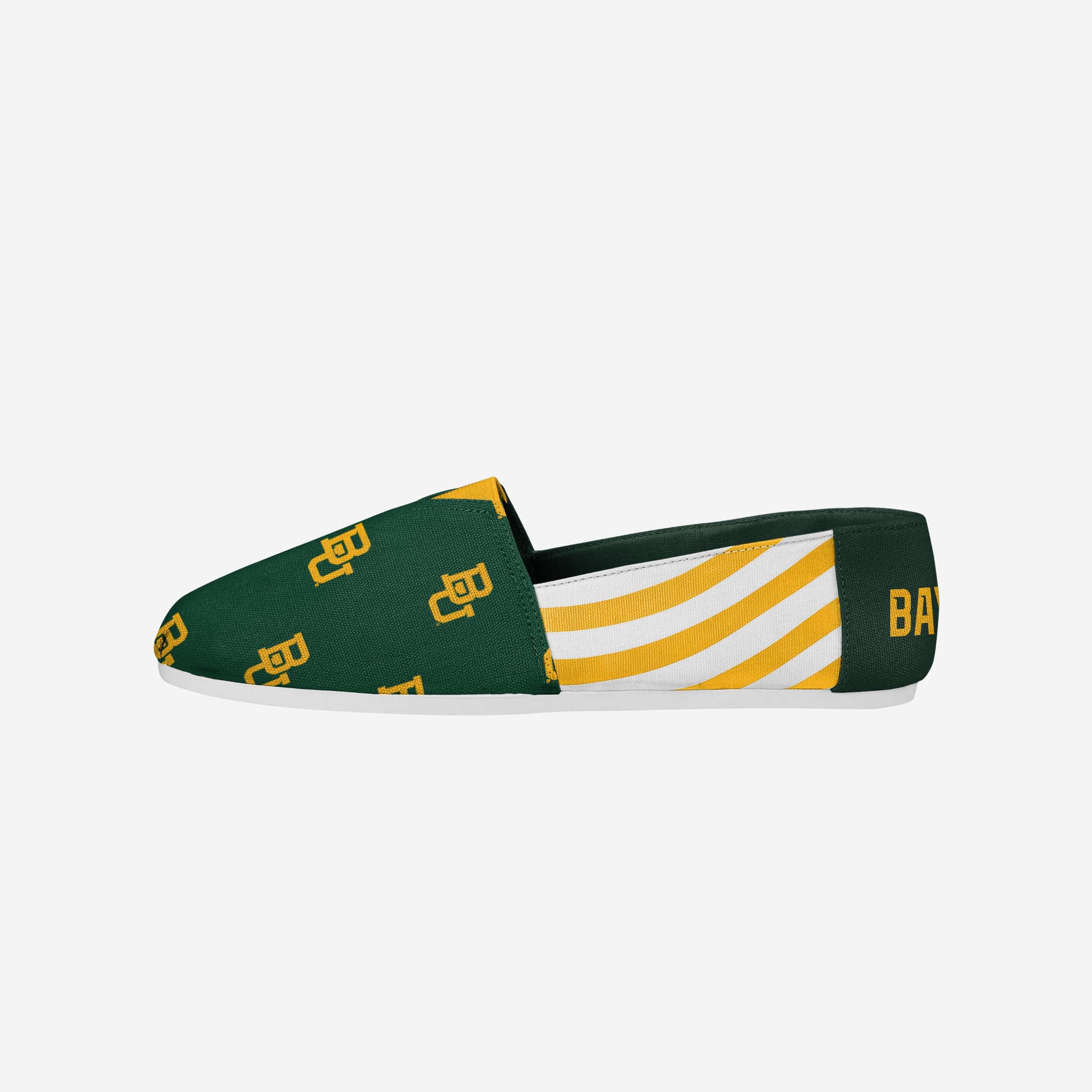 Baylor Bears Stylish Women's Stripe Canvas Shoes - Show Your Team Spirit!