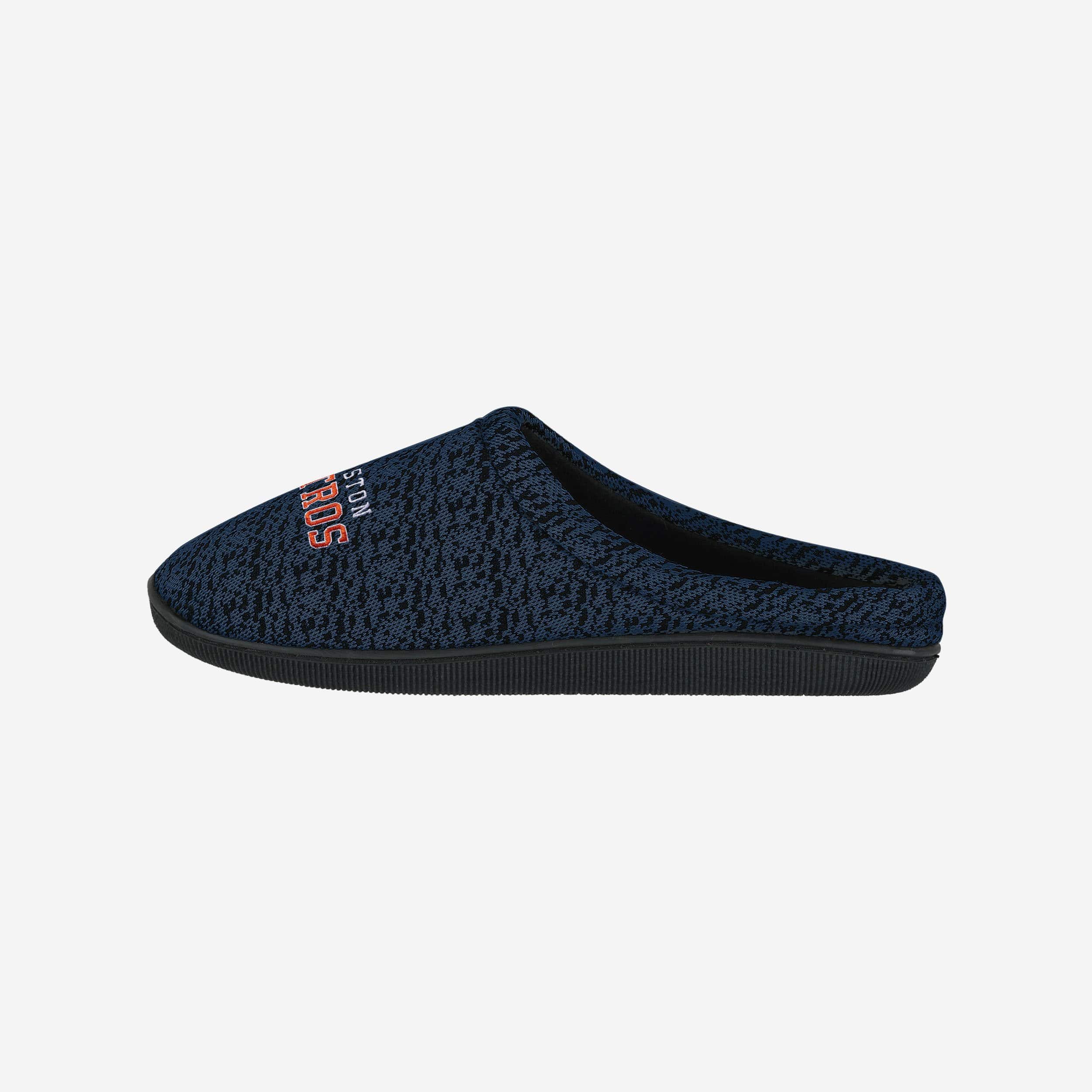 Houston Astros Poly Knit Cup Sole Slippers - Cozy and Supportive
