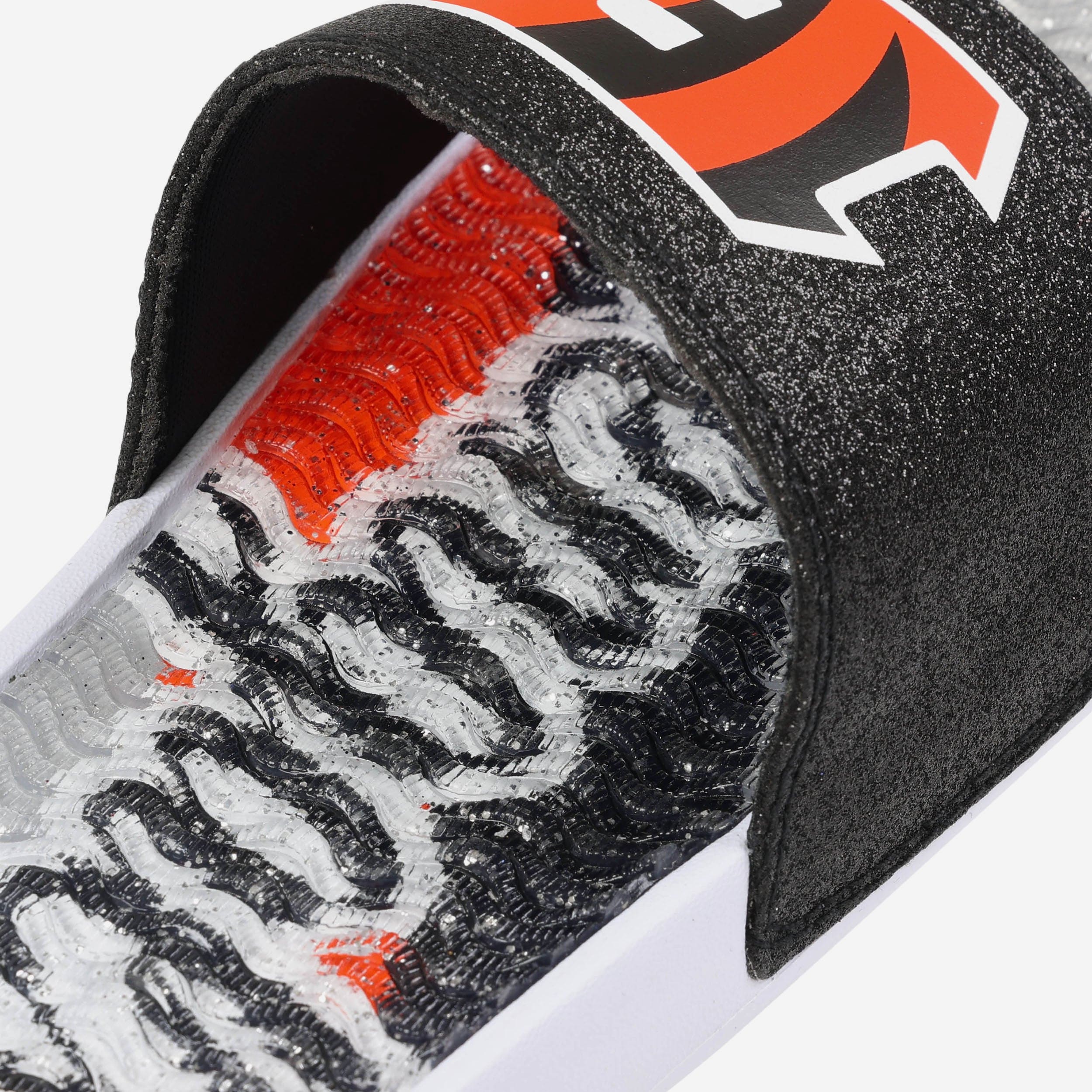 Sparkling Cincinnati Bengals Women's Gel Slides - Shine with Team Spirit!