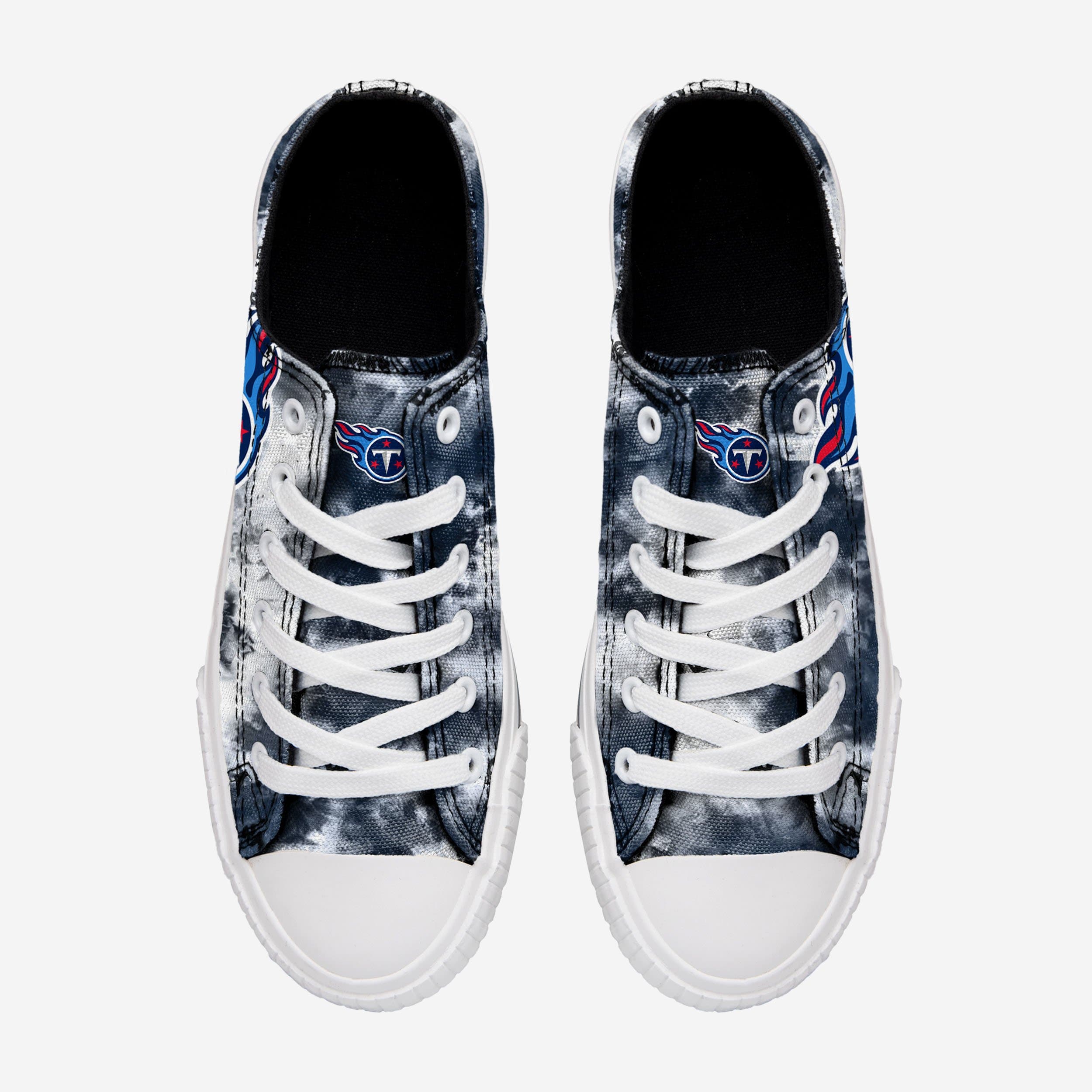 Tennessee Titans Women's Low-Top Tie-Dye Canvas Shoes - Groovy Fandom Gear