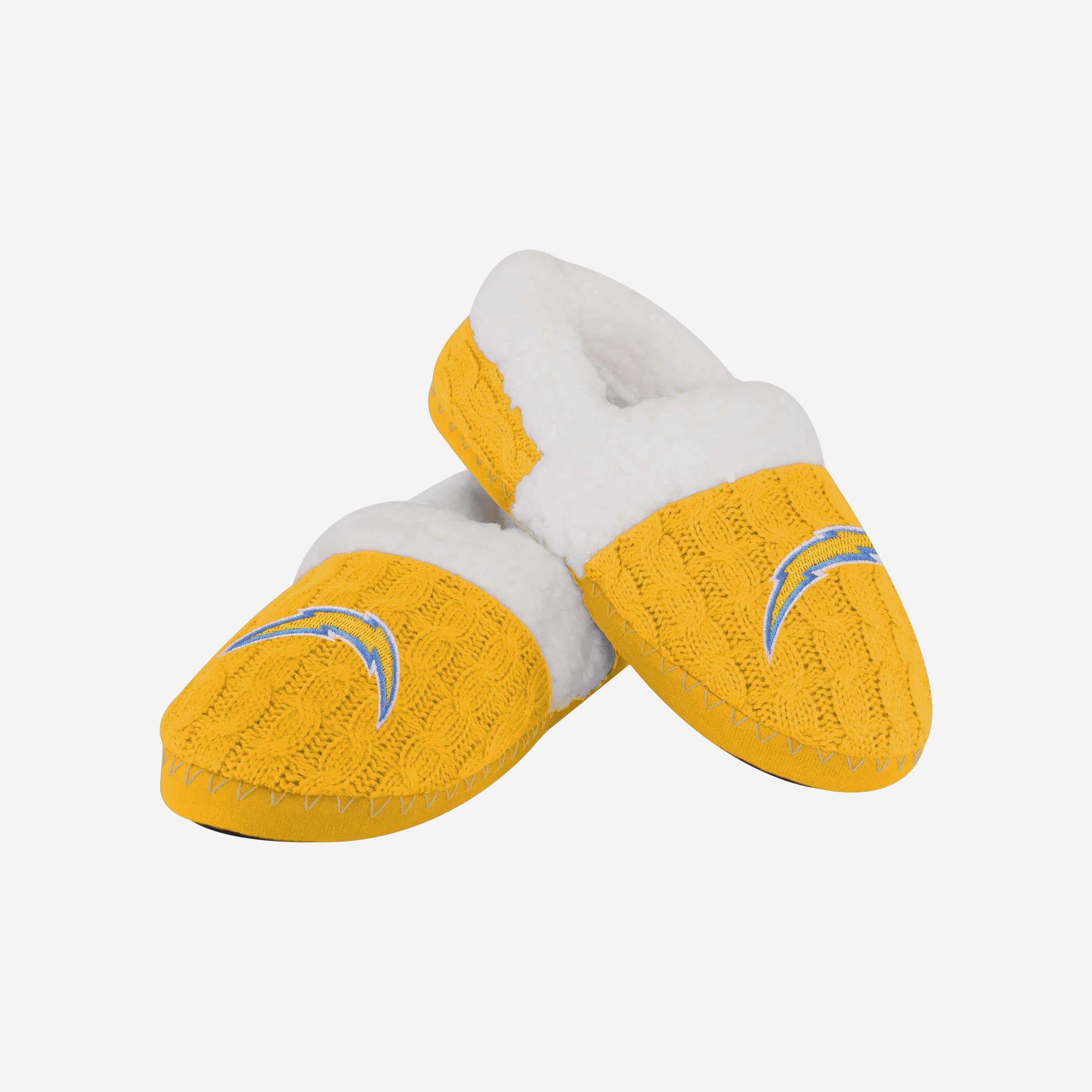 Gorgeous Los Angeles Chargers Women's Team Color Moccasin Slippers
