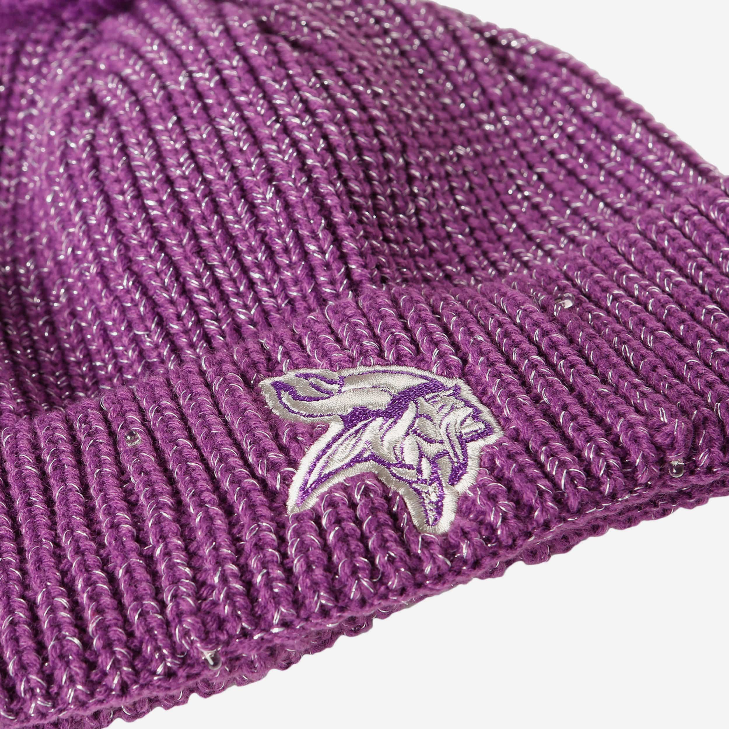Gorgeous Minnesota Vikings Women's Glitter Knit Cold - Weather Set