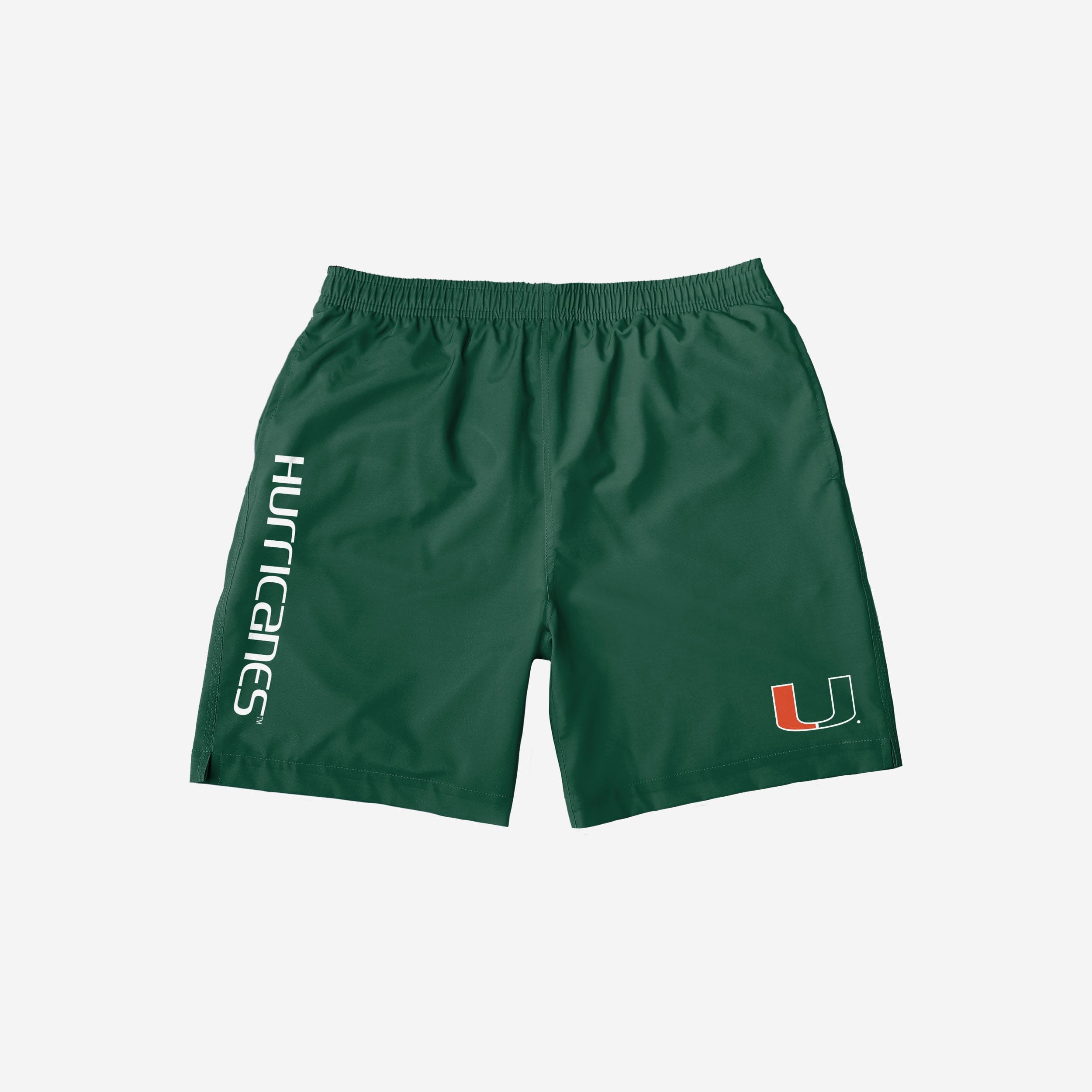 Miami Hurricanes Stylish Solid Wordmark Swimming Trunks