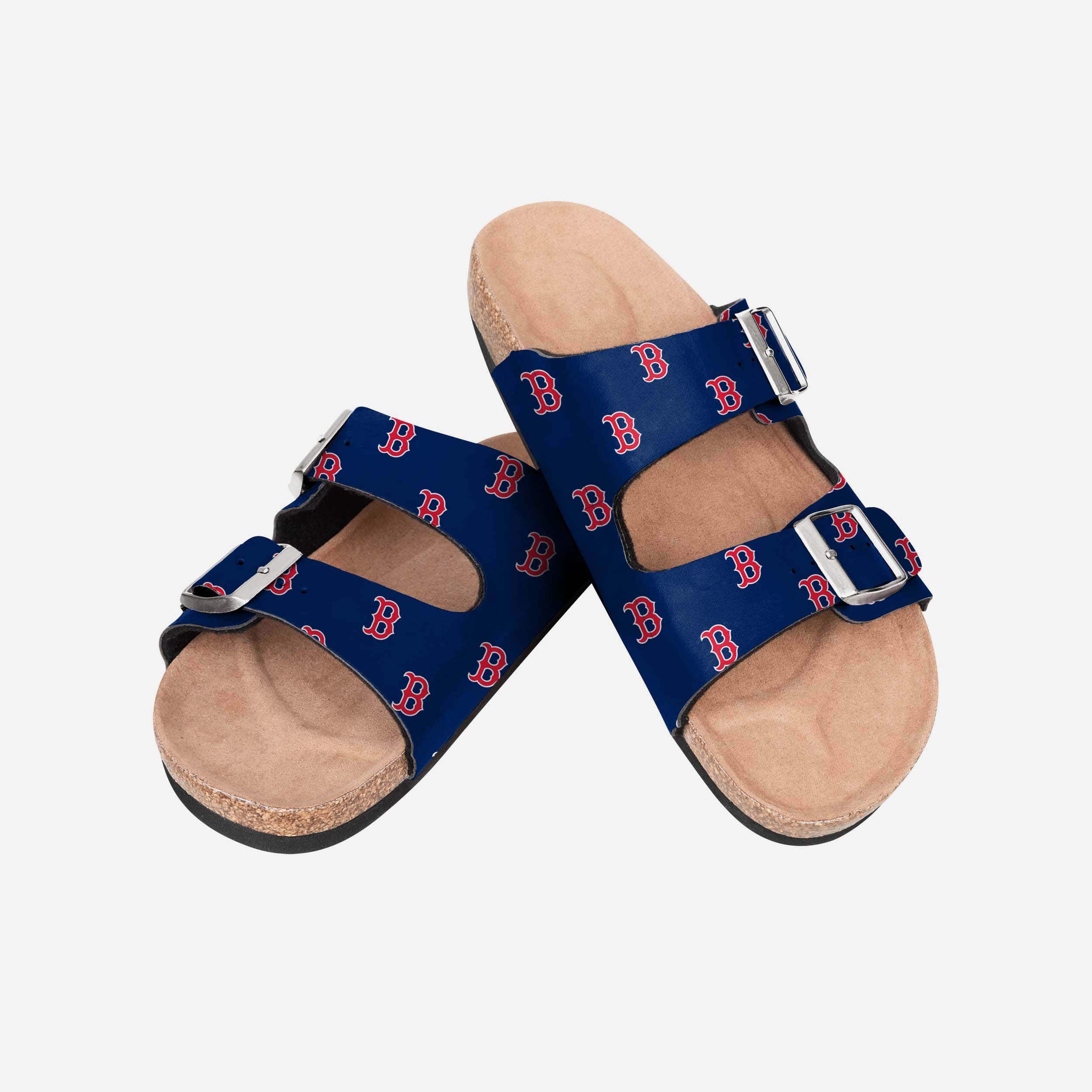 Gorgeous Boston Red Sox Women's Team Logo Double Buckle Sandals