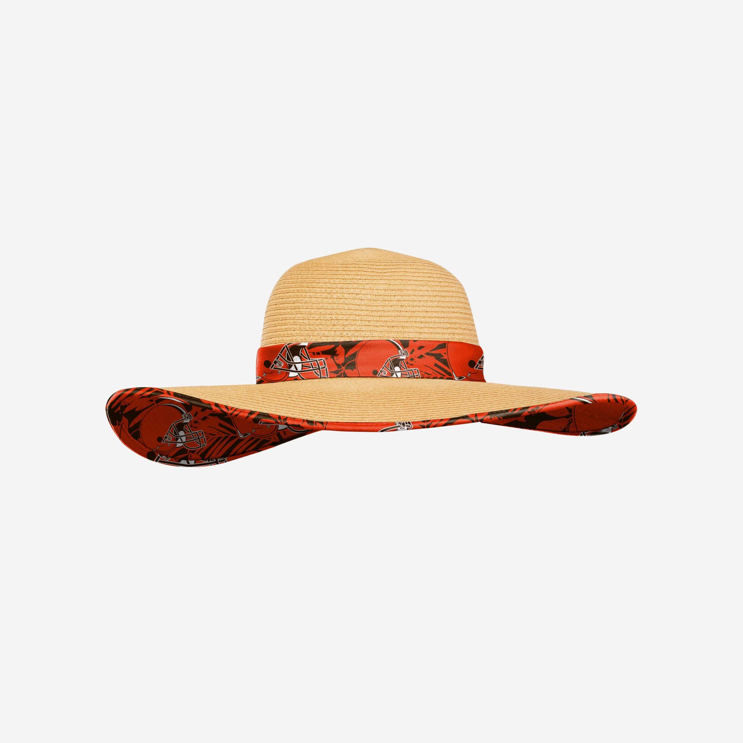 Cleveland Browns Original Womens Floral Straw Hat
