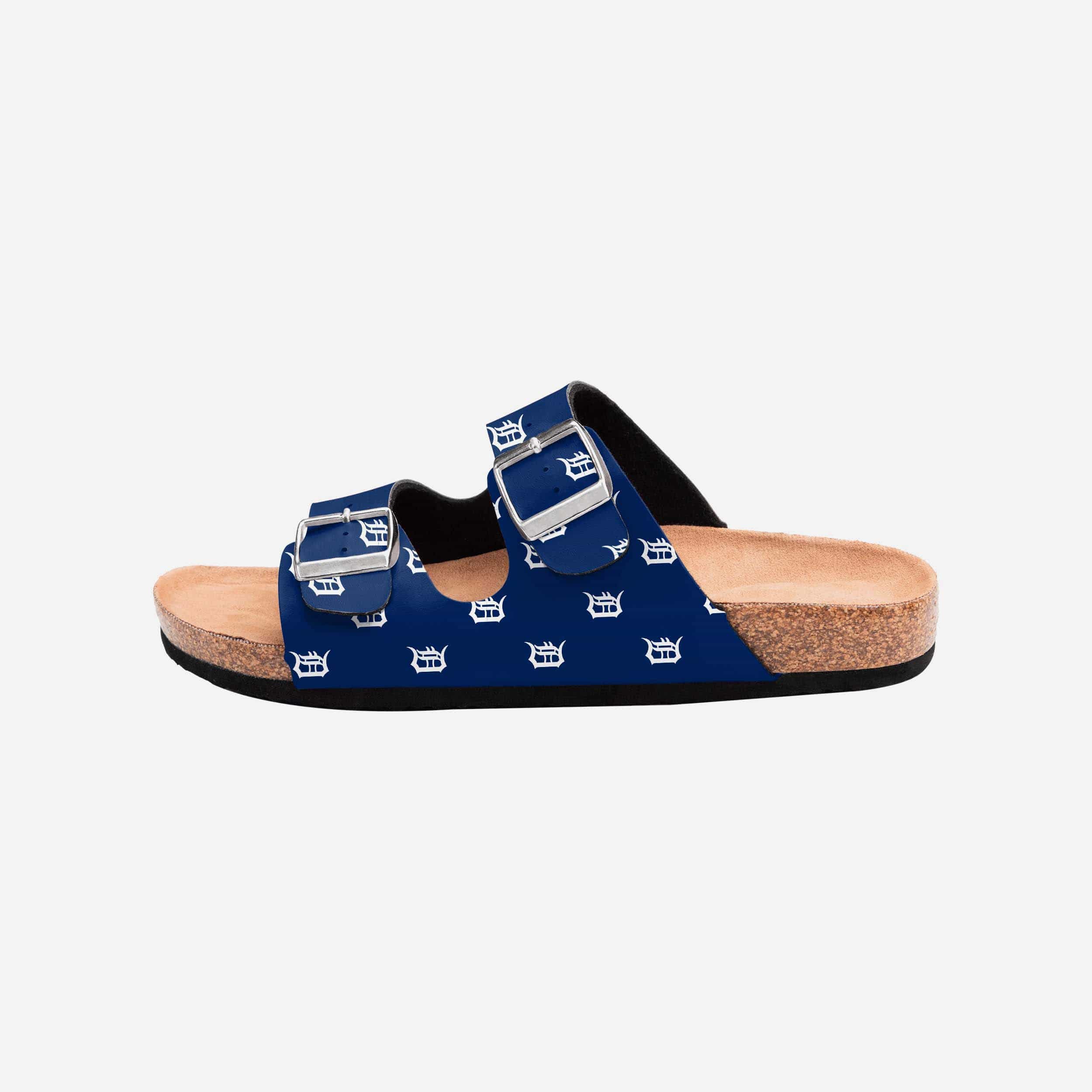 Detroit Tigers Women's Stylish Team Logo Double Buckle Sandals
