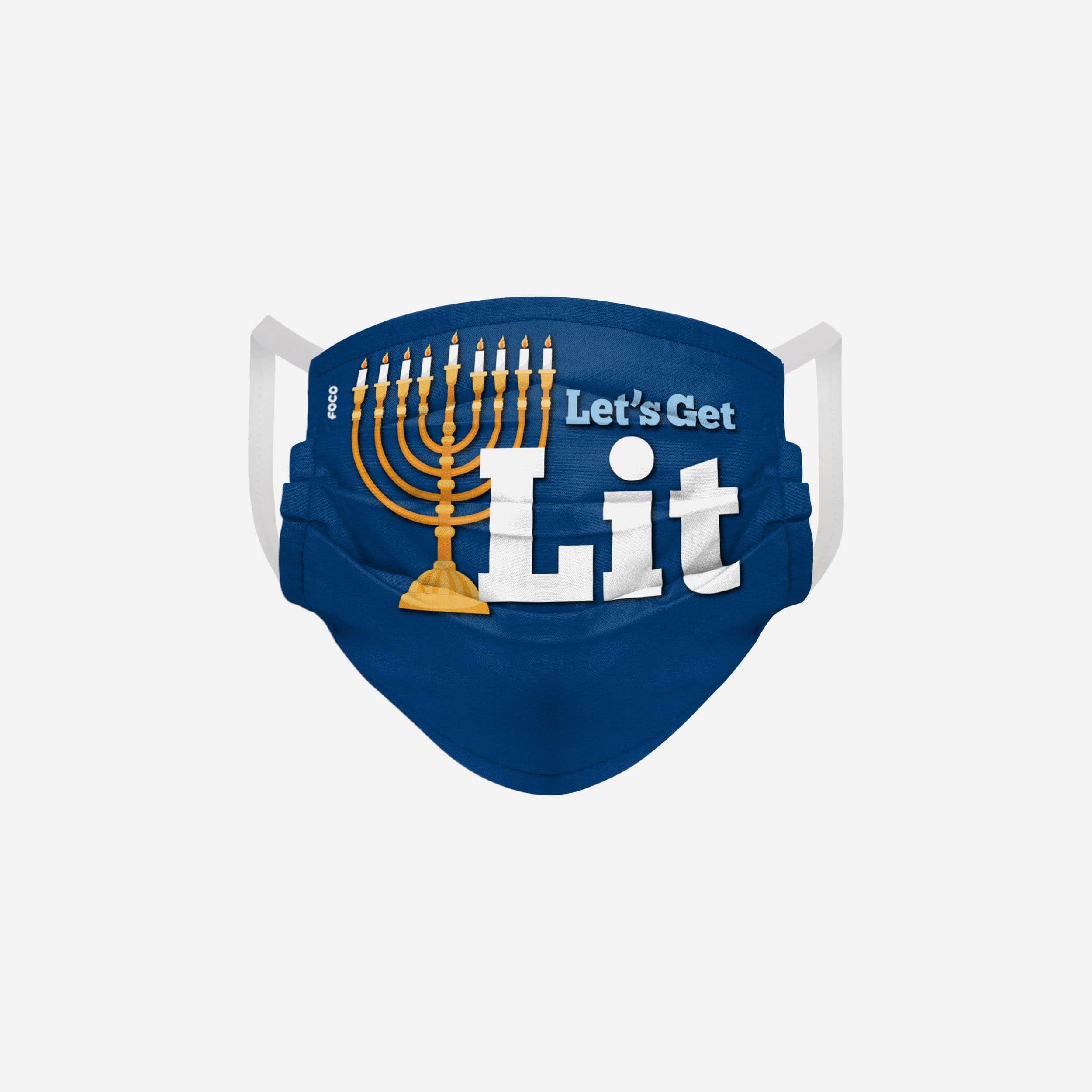 Let's Get Lit Hanukkah: Stylish Pleated Face Cover
