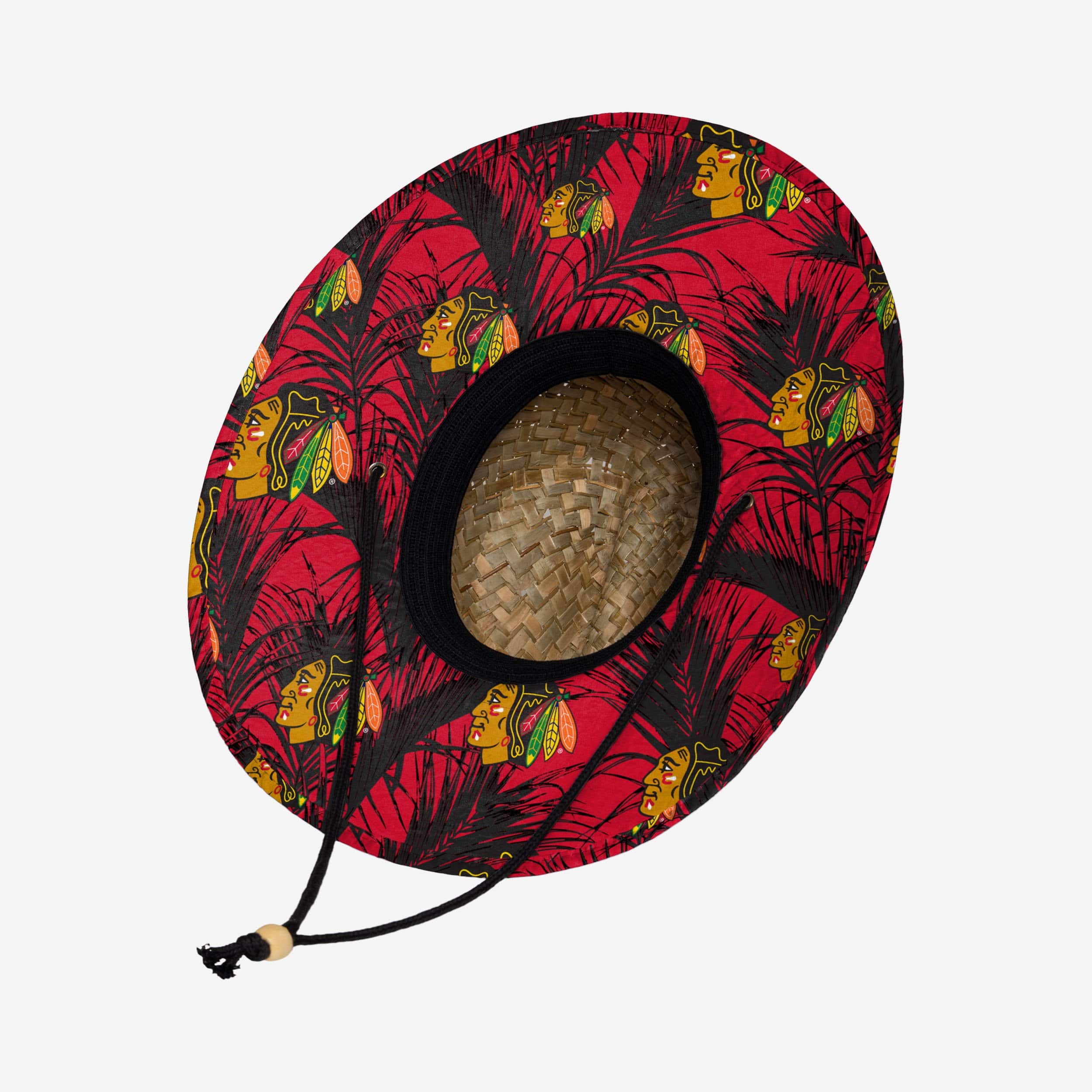 Sizzlin' Chicago Blackhawks Floral Straw Hat - The Ultimate Summer Cool