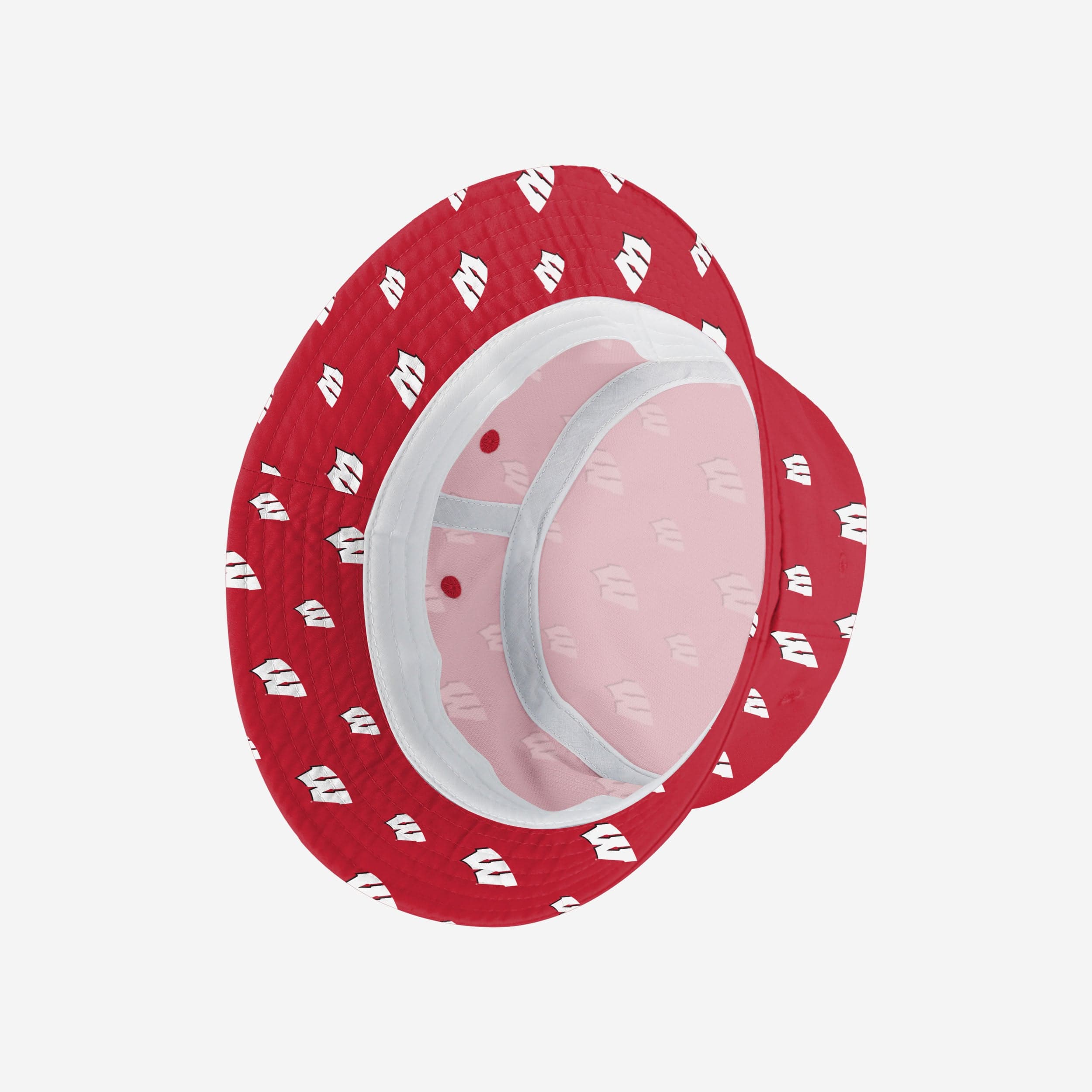 Wisconsin Badgers Stylish Mini Print Bucket Hat