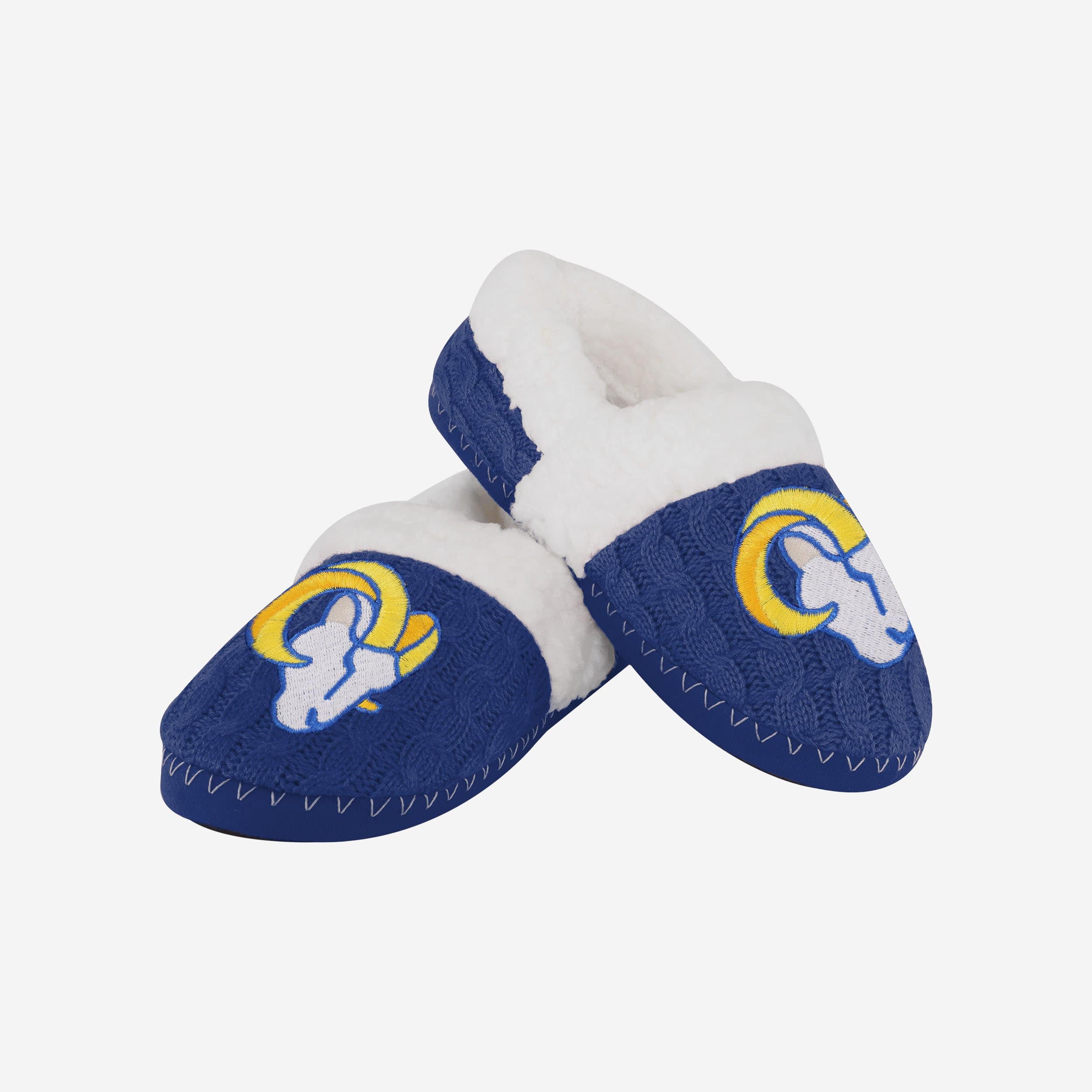 Gorgeous Los Angeles Rams Women's Team Color Moccasin Slippers - Show Your Team Spirit!