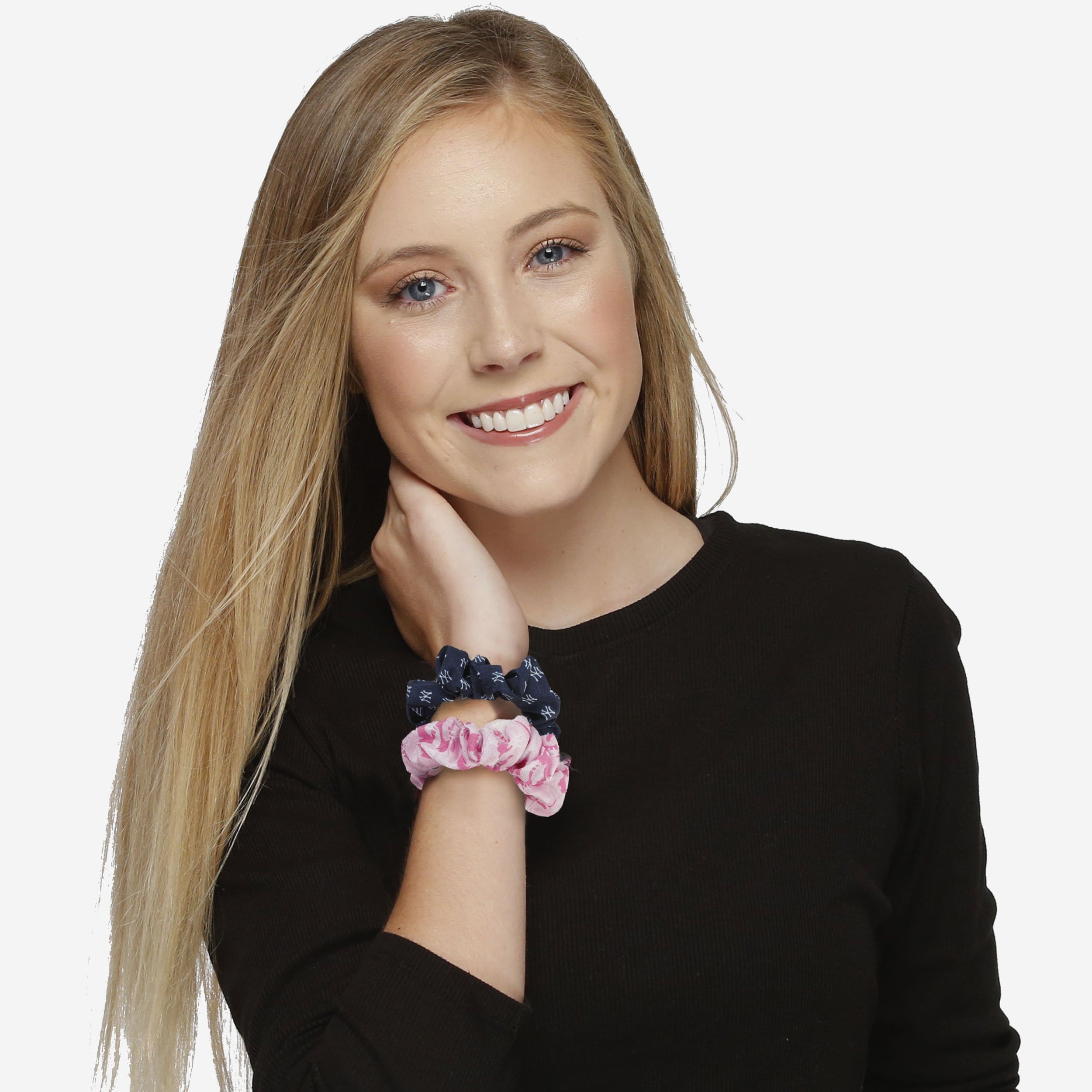 New York Yankees Mini Print 3-Pack Scrunchies - A Must-Have for Fans!