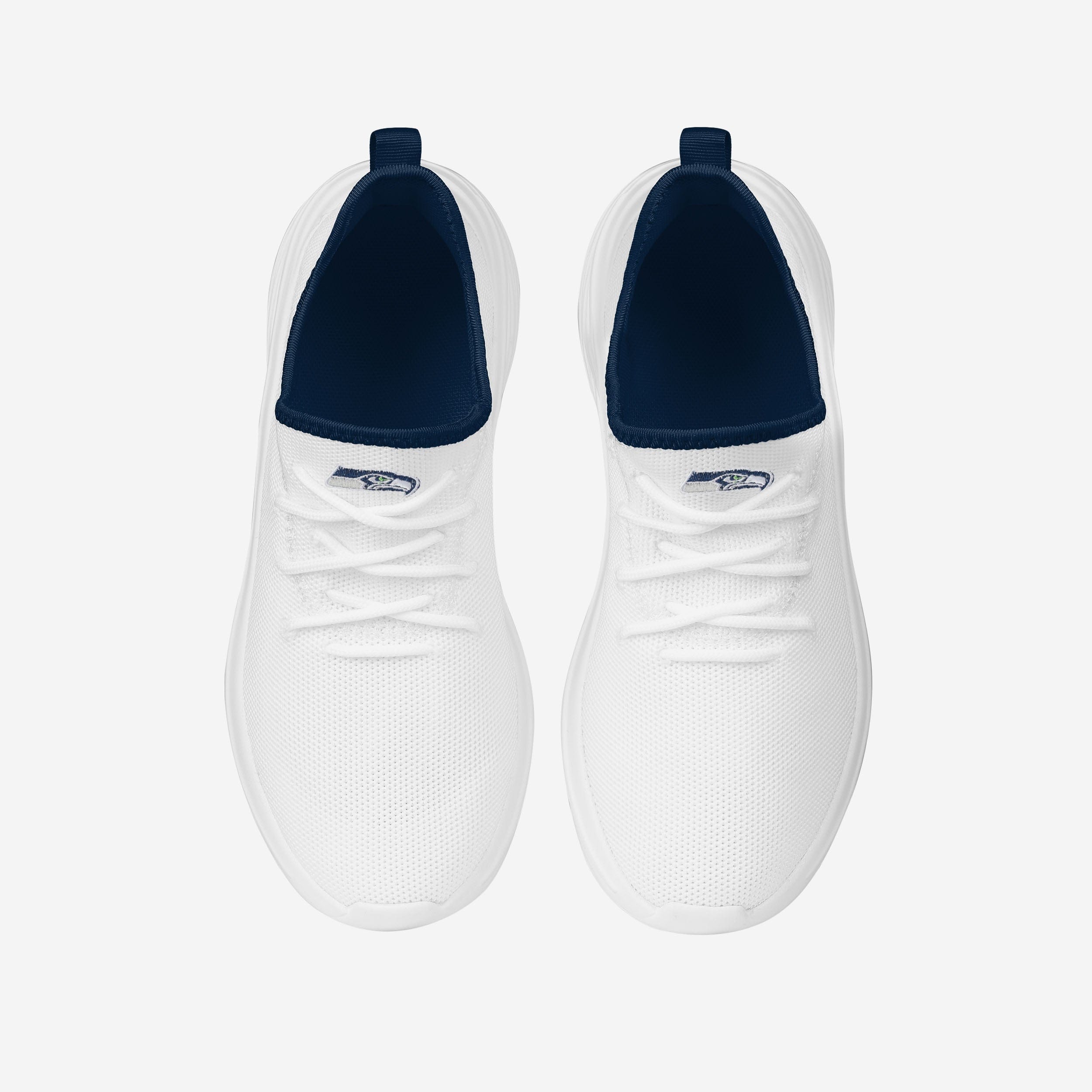 Stylish Seattle Seahawks Women's White Midsole Sneakers
