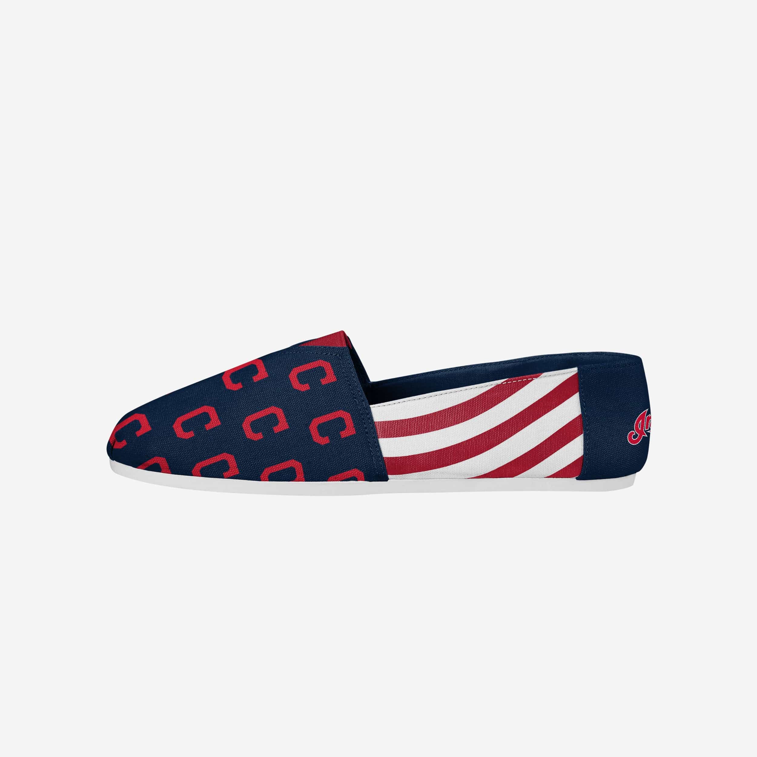 Stylish Cleveland Guardians Women's Stripe Canvas Shoes