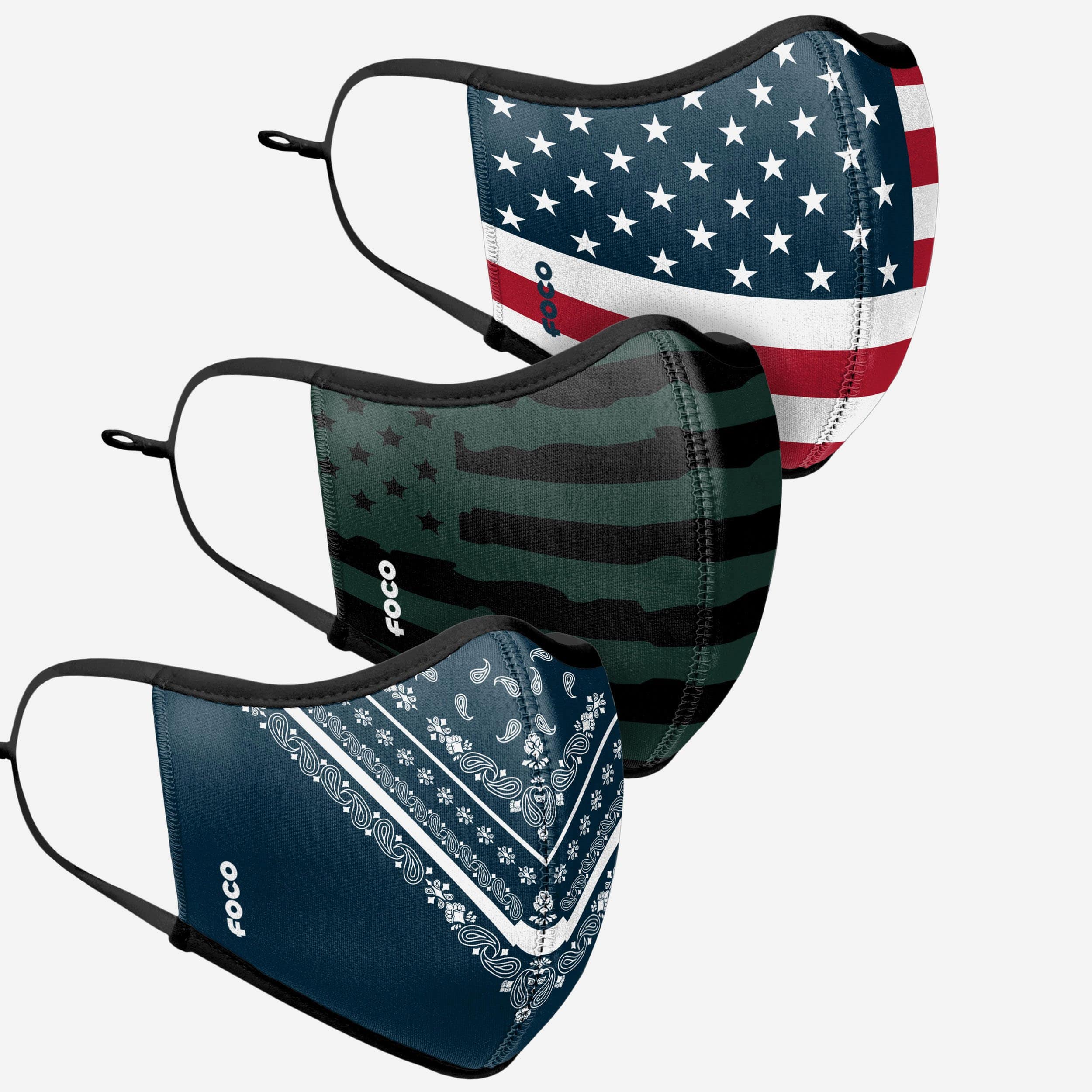 Homeland Sport Stylish 3-Pack Face Covers