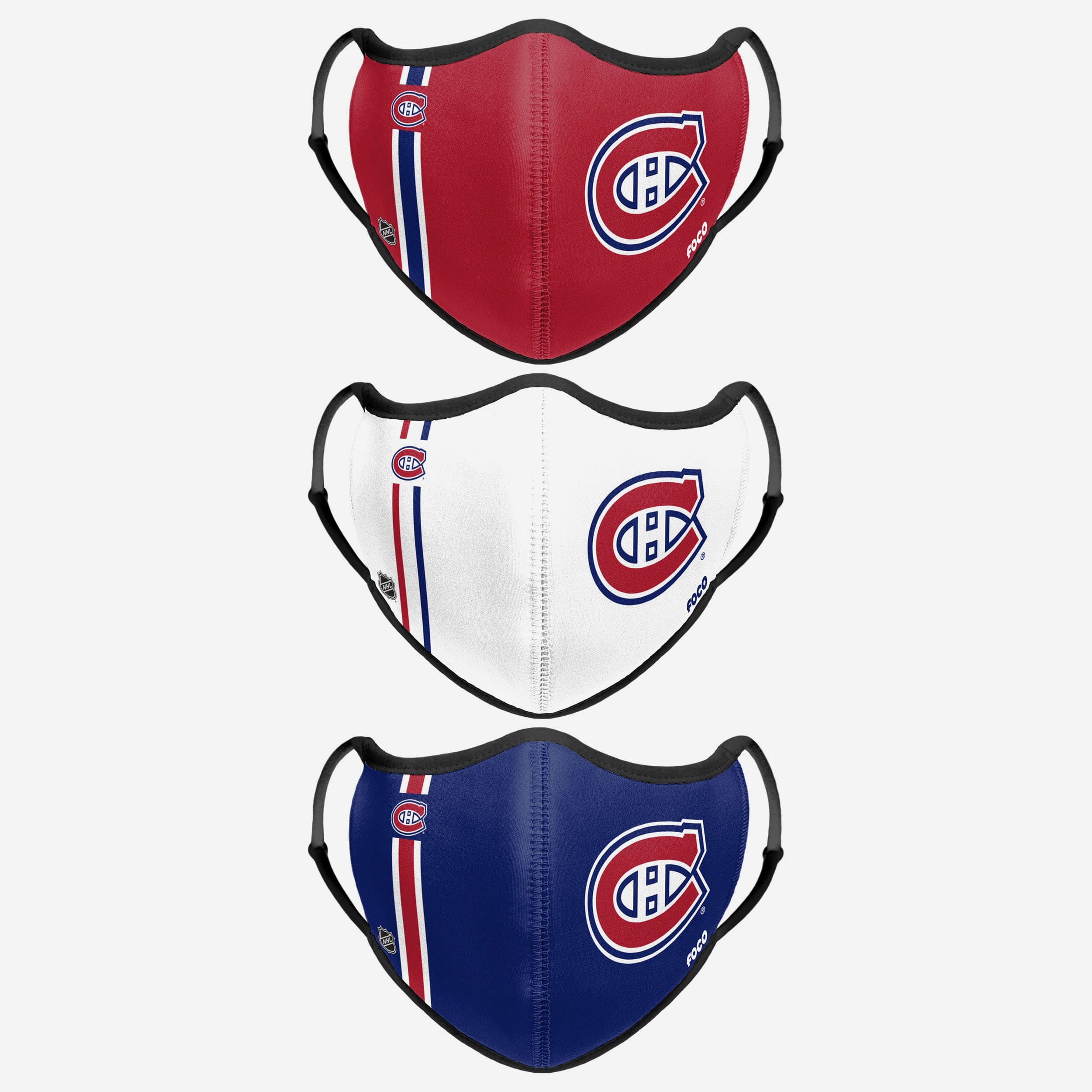 Montreal Canadiens Sports 3-Pack Face Cover - Show Your Team Spirit!