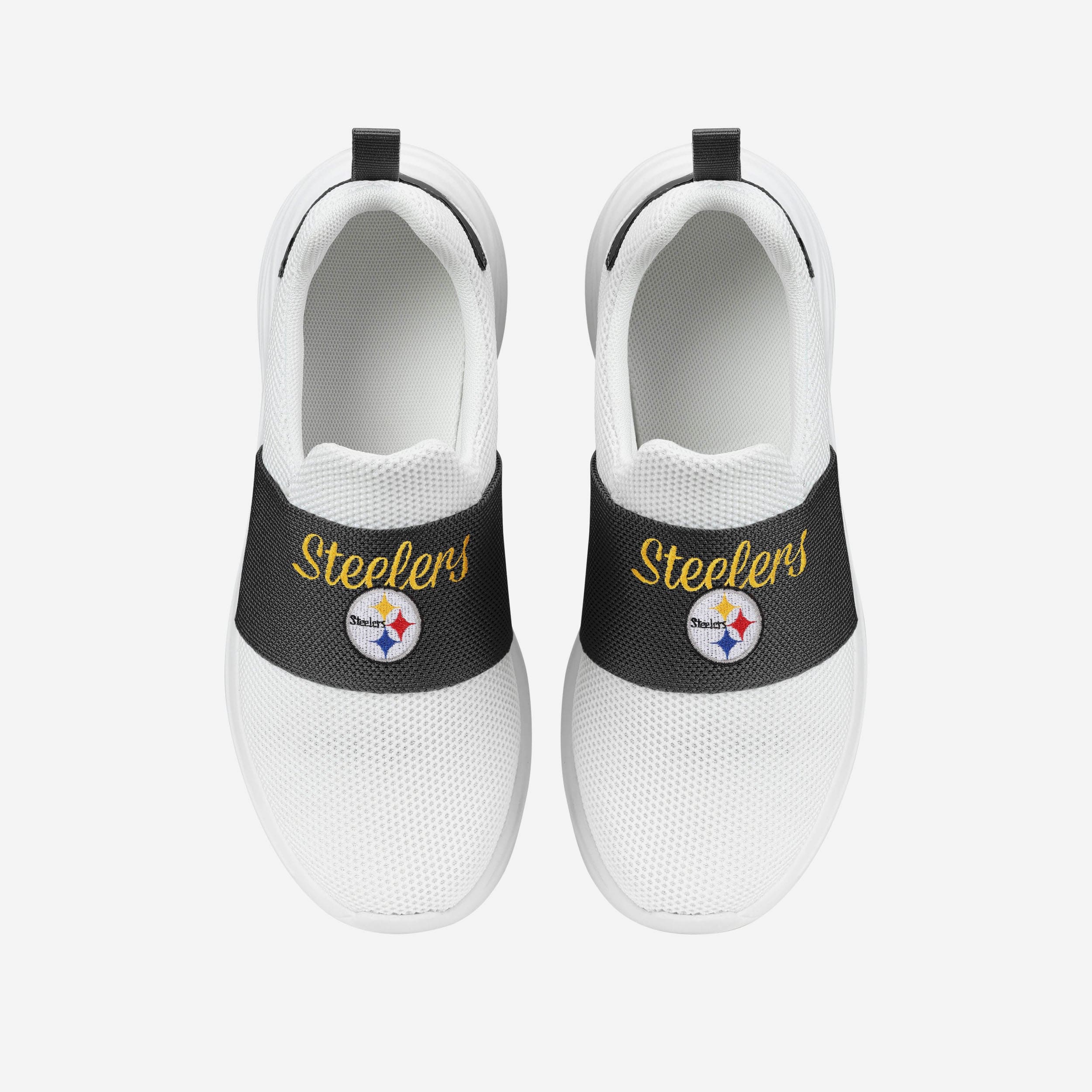 Pittsburgh Steelers Women's Stylish White Slip-On Sneakers