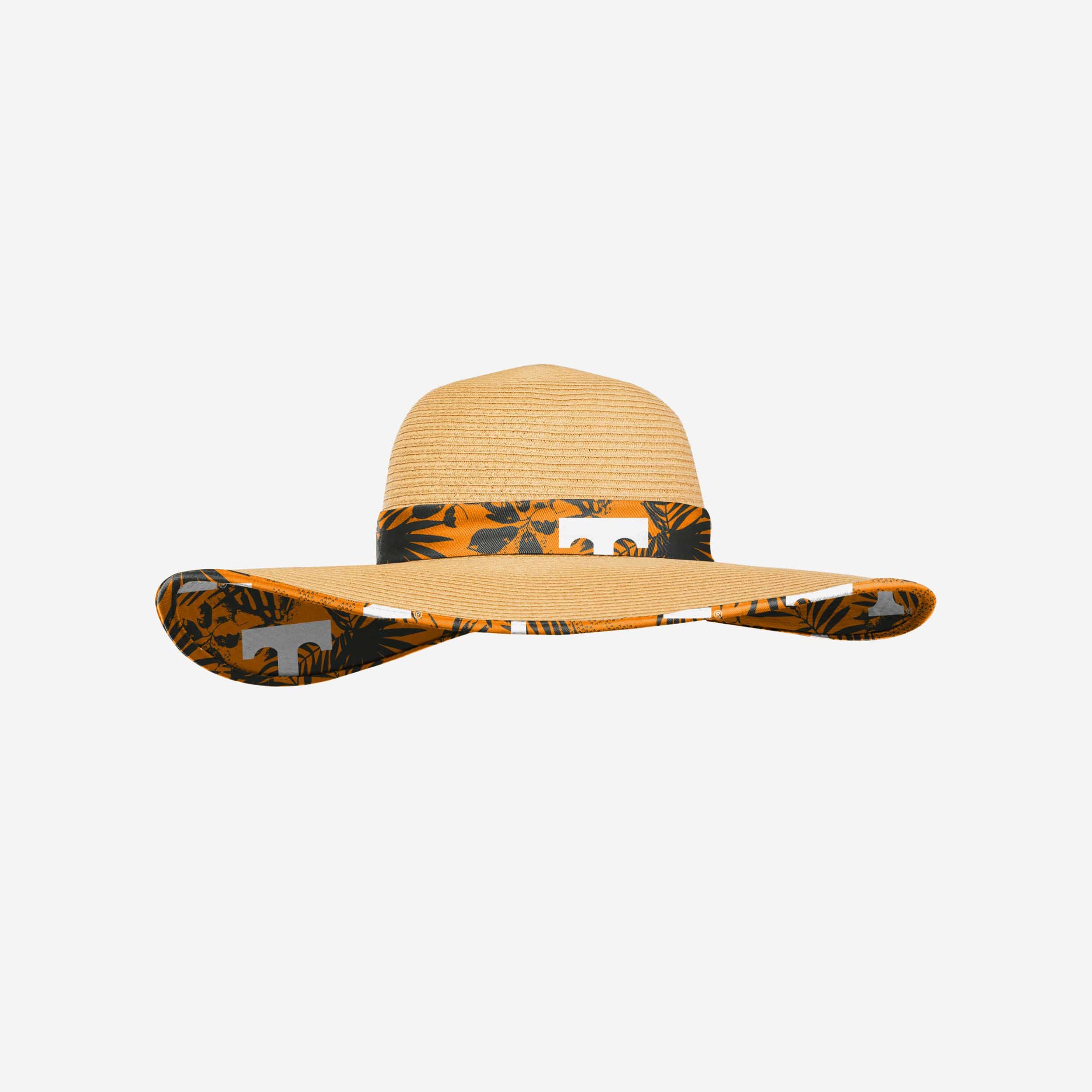 Tennessee Volunteers Women's Stylish Floral Straw Hat