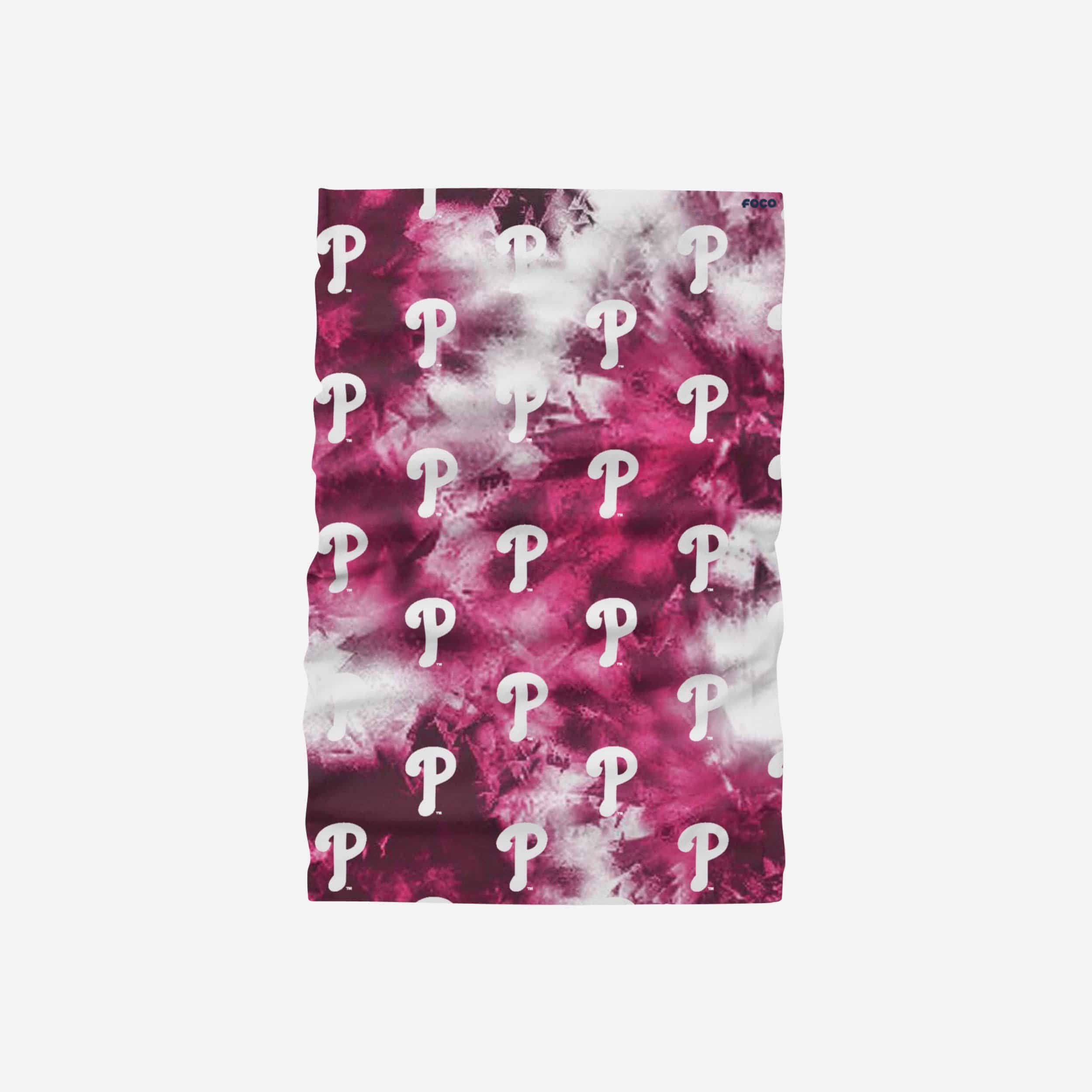 Philadelphia Phillies Pink Tie-Dye Gaiter Scarf - Show Your Team Spirit!