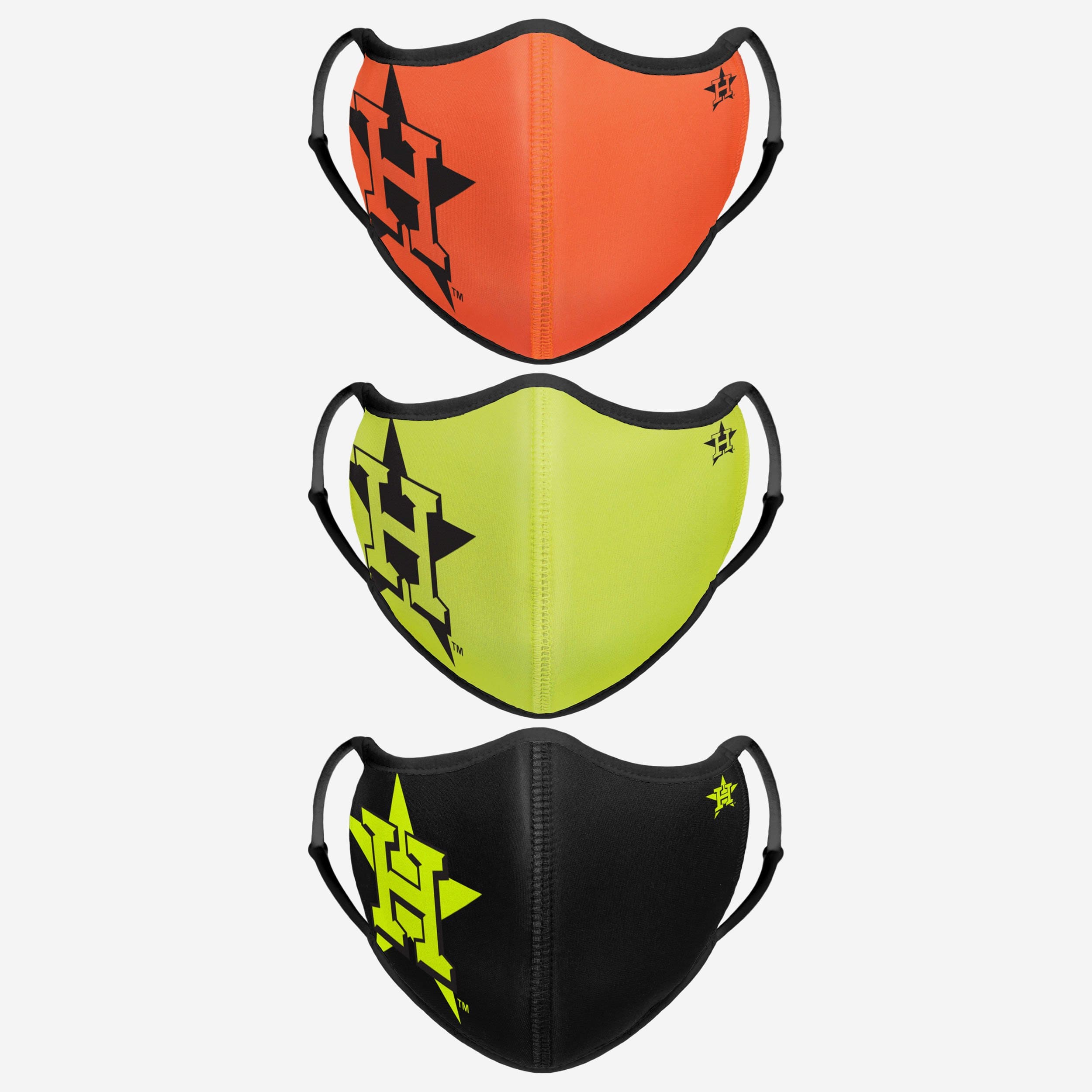 Houston Astros Highlights Sporty 3-Pack Face Cover - Show Your Team Spirit!