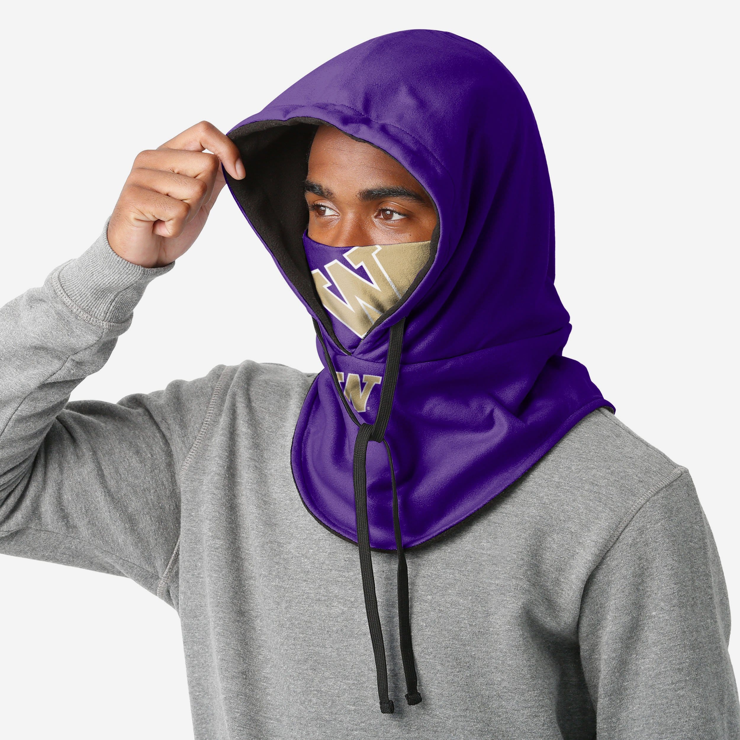 Washington Huskies Drawstring Hooded Gaiter - Stay Warm in Style!
