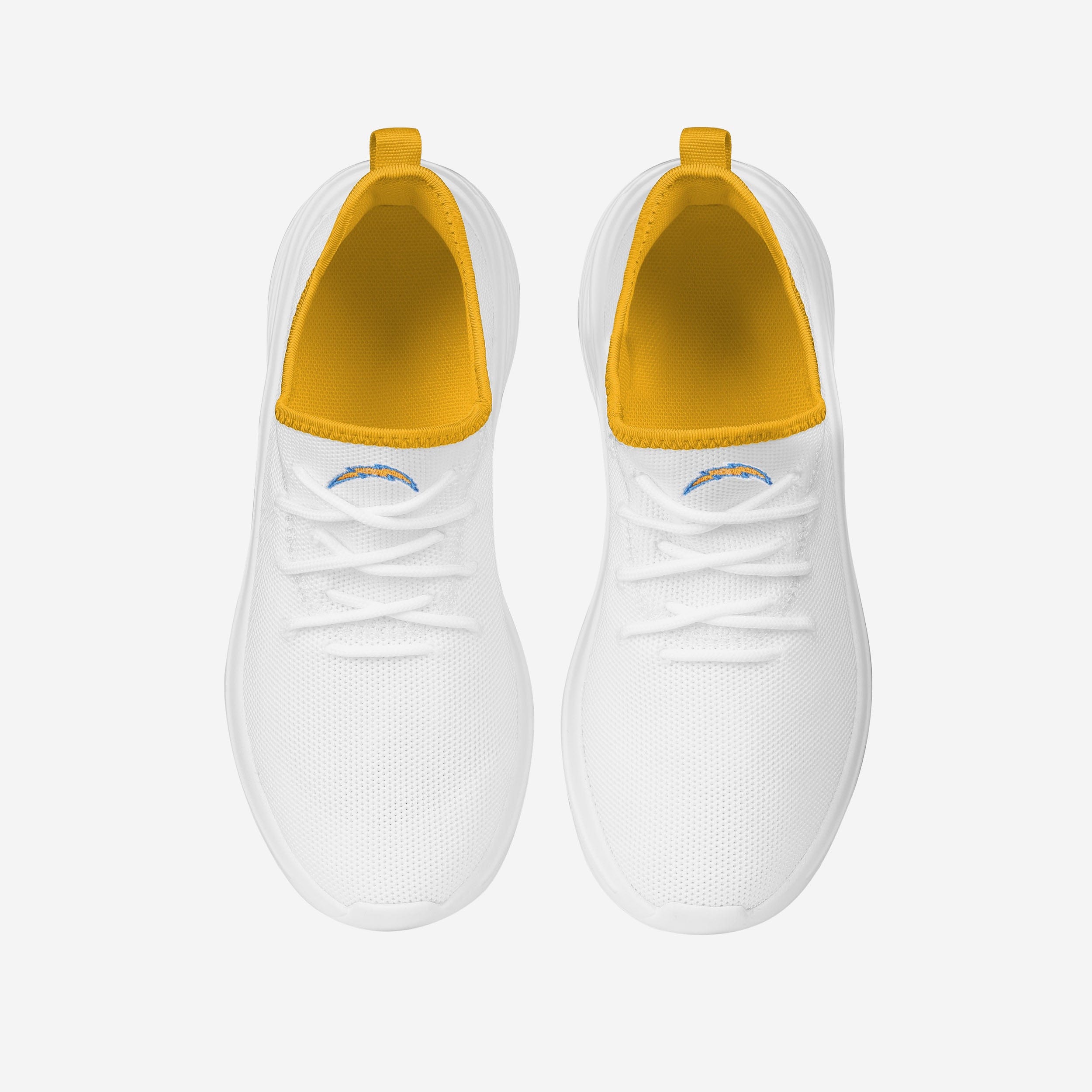 Stylish Los Angeles Chargers Women's White Midsole Sneakers