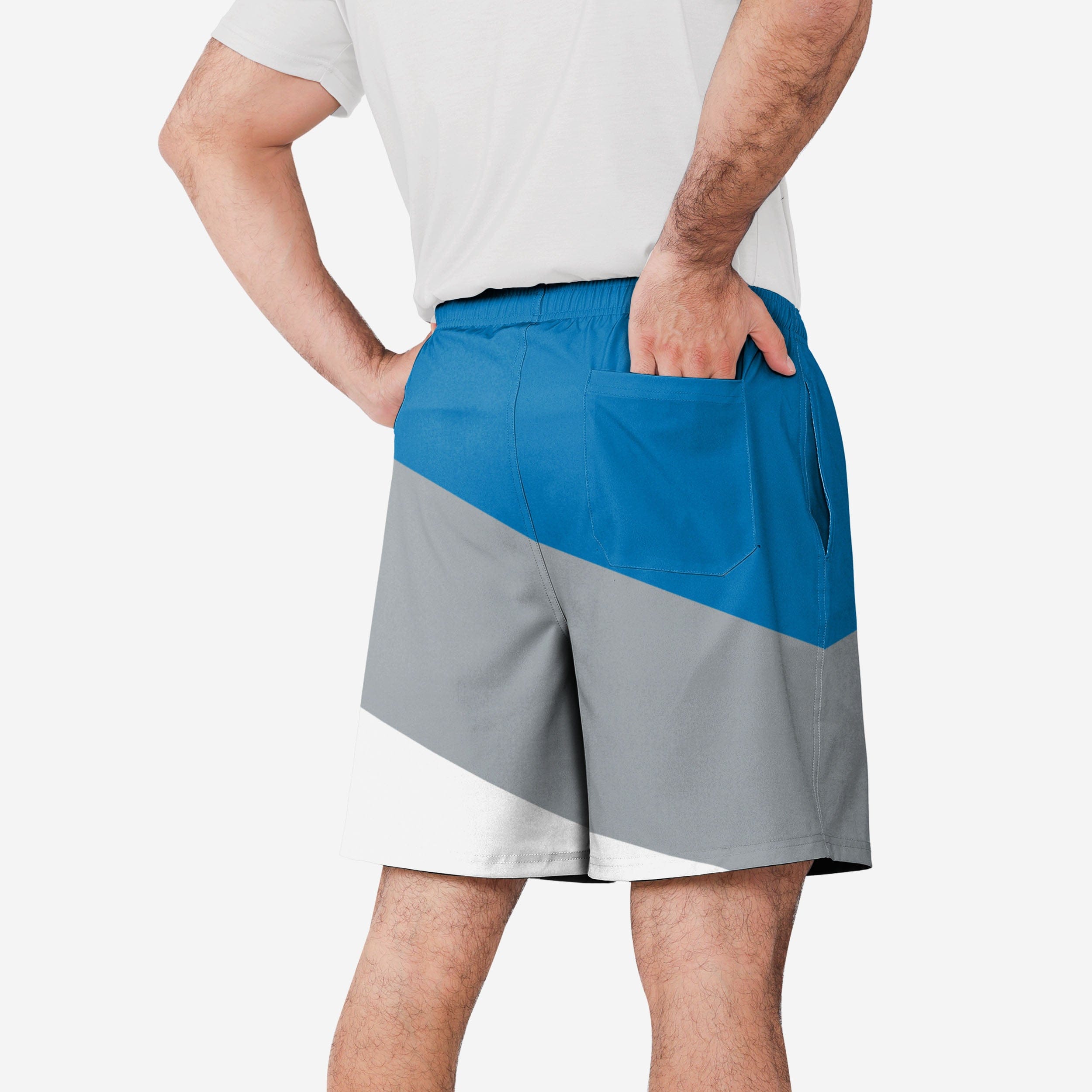 Detroit Lions Colorblock Double - Down Training Shorts: Unleash Your Team Spirit!