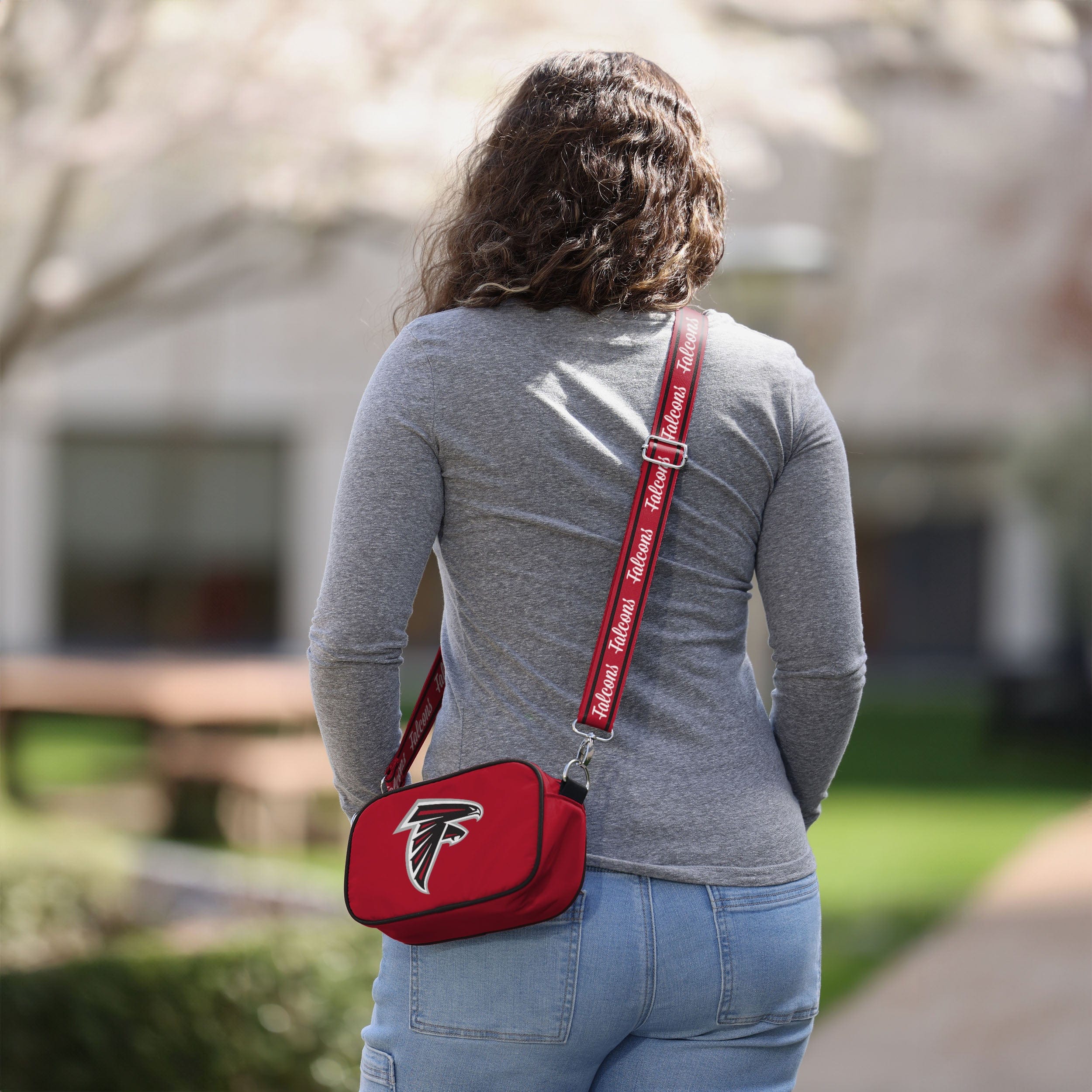 Atlanta Falcons Super - Cool Team Logo Crossbody Bag
