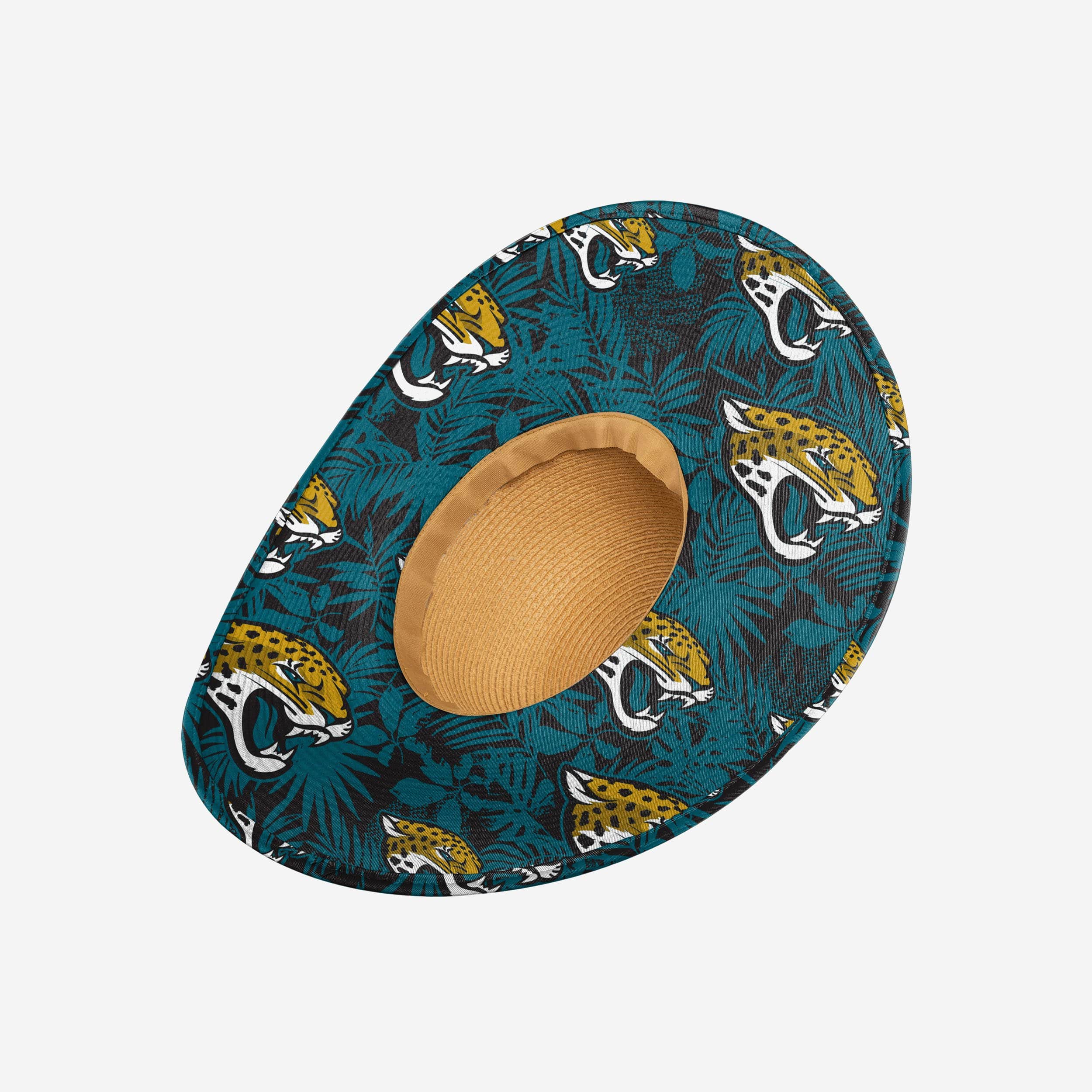 Stylish Jacksonville Jaguars Women's Floral Straw Hat for Summer Fans
