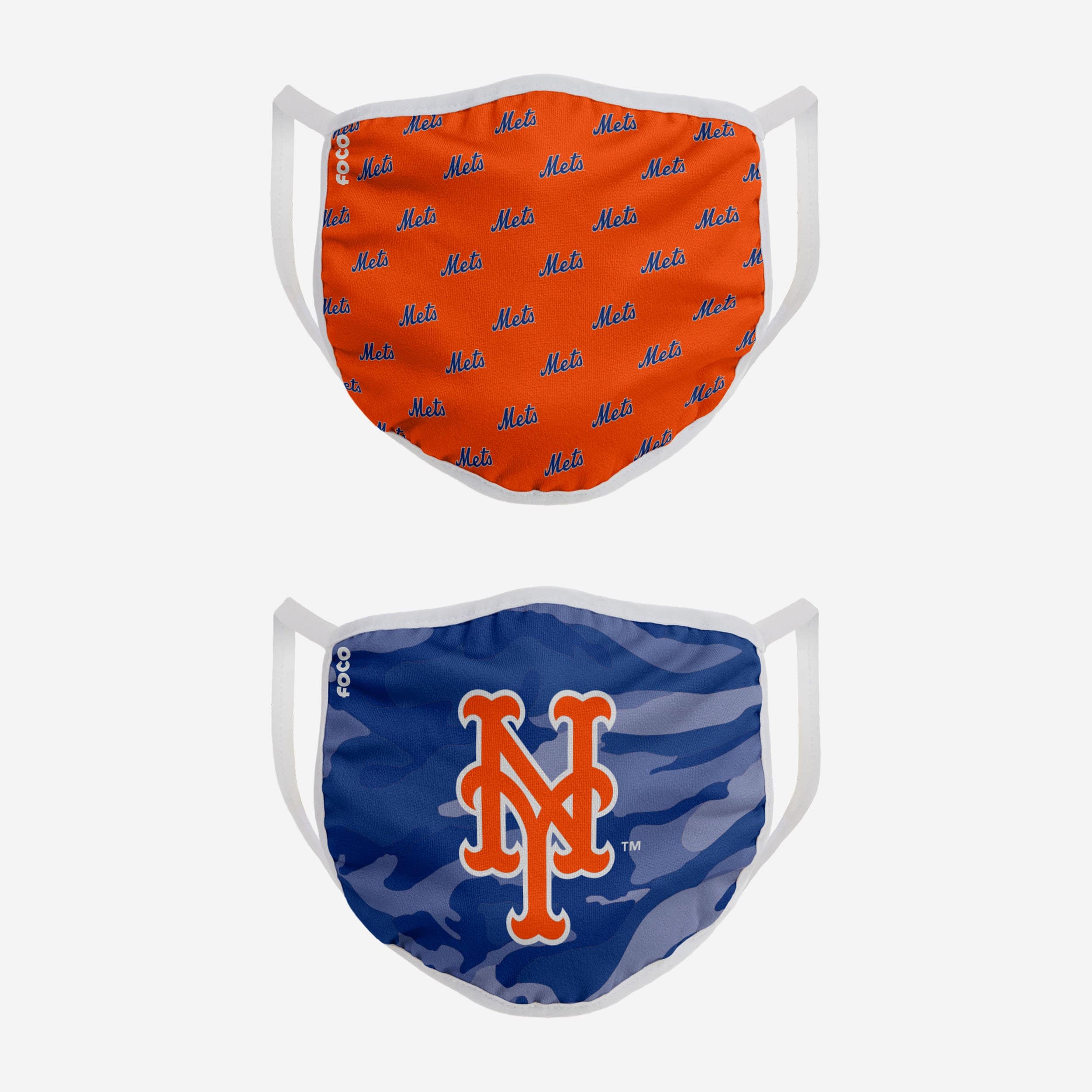 New York Mets Clutch 2-Pack Face Covers - Show Your Team Spirit!