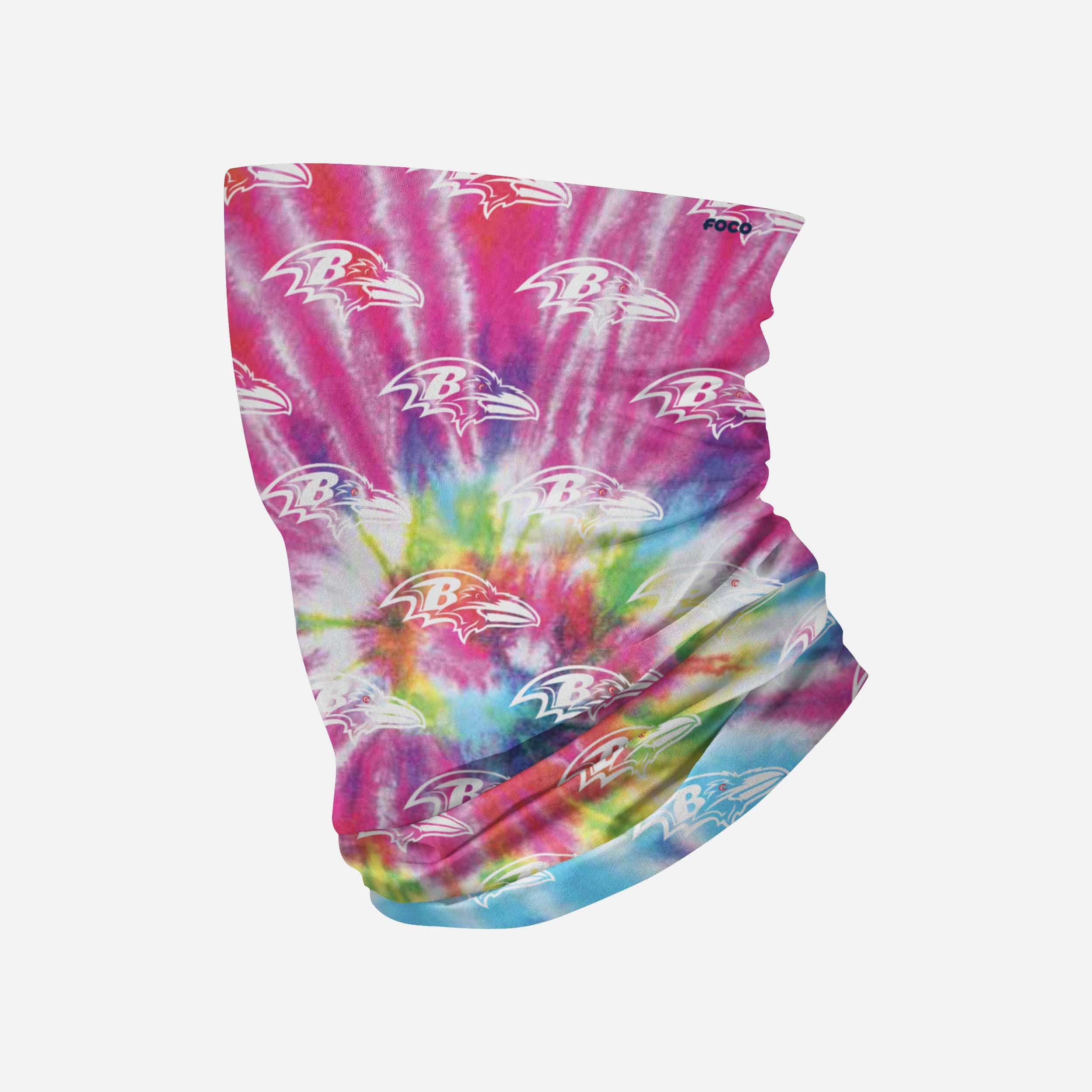 Baltimore Ravens Pastel Tie - Dye Multifunctional Gaiter Scarf: Show Your Team Spirit!