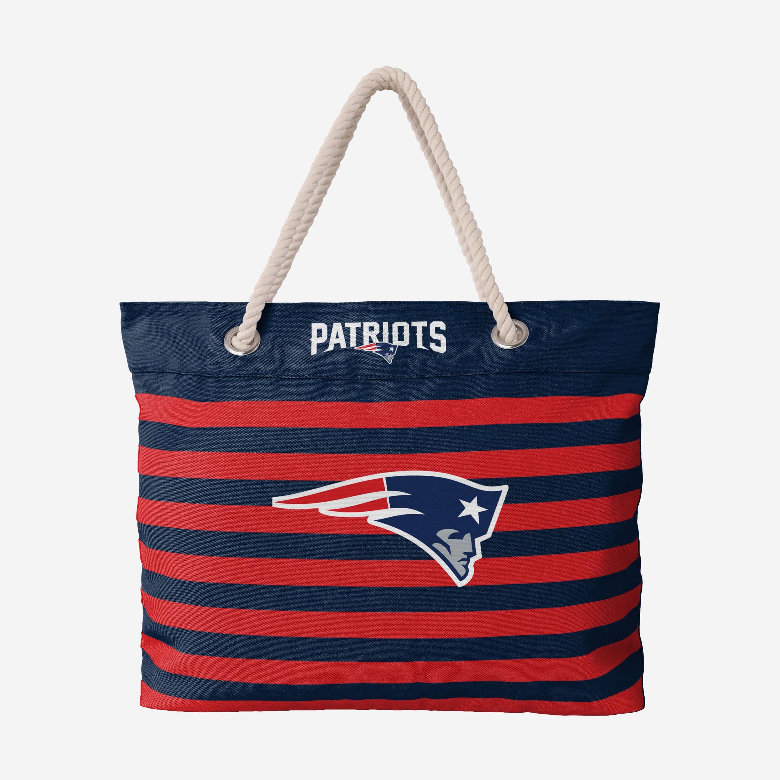 New England Patriots Nautical Stripe Tote Bag - Show Your Team Spirit!