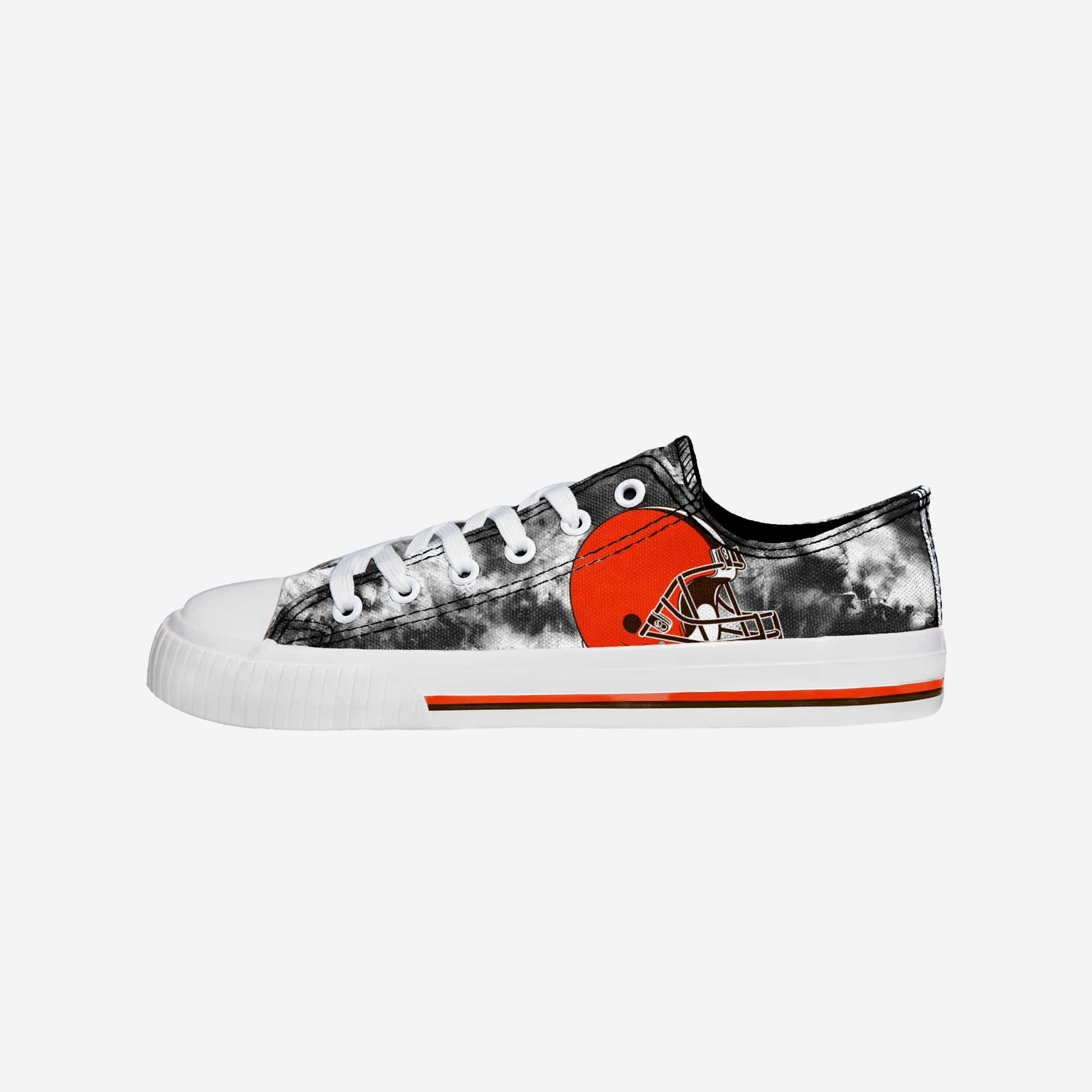Cleveland Browns Women's Groovy Low-Top Tie-Dye Canvas Shoes