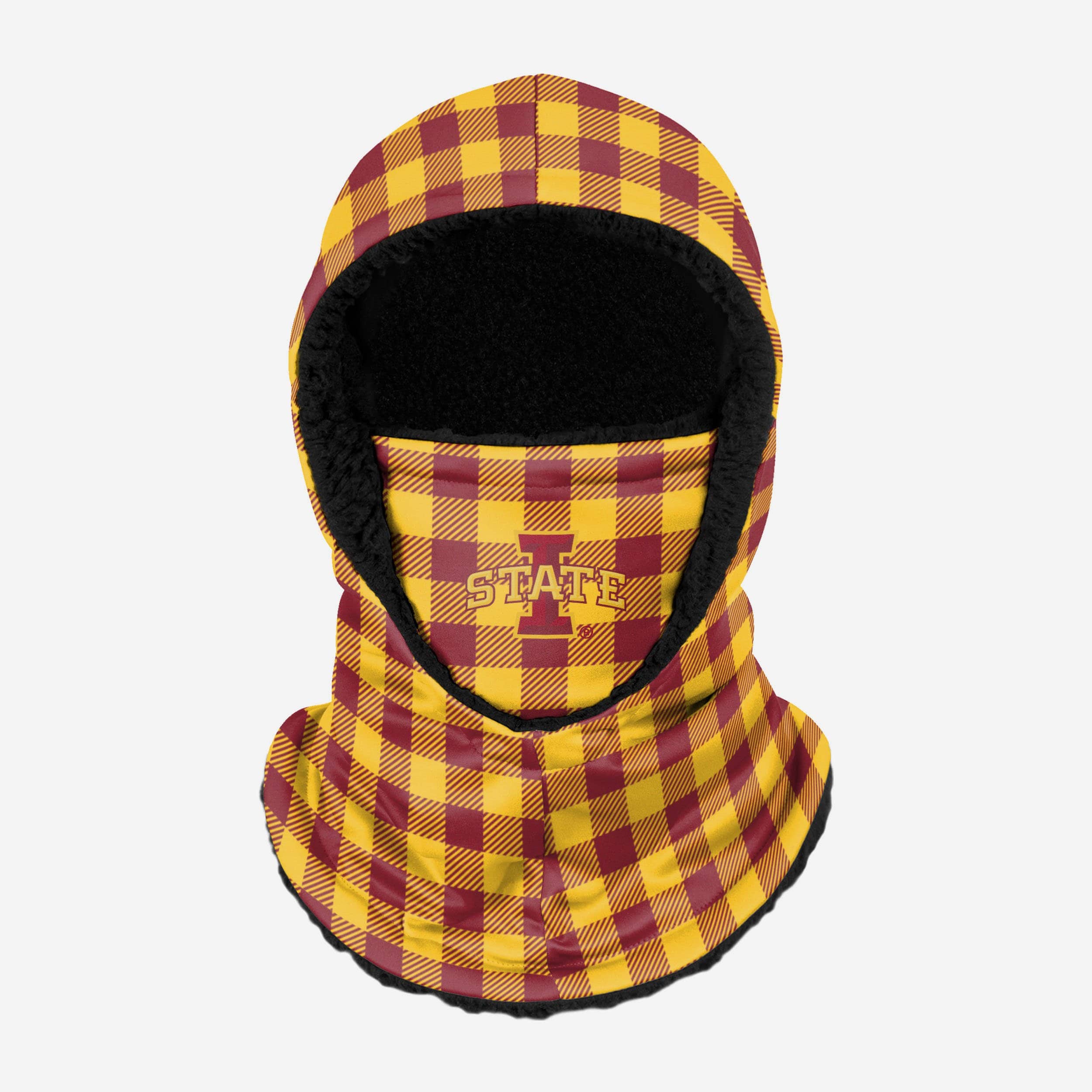 Iowa State Cyclones Plaid Hooded Gaiter - Stylish Team Spirit