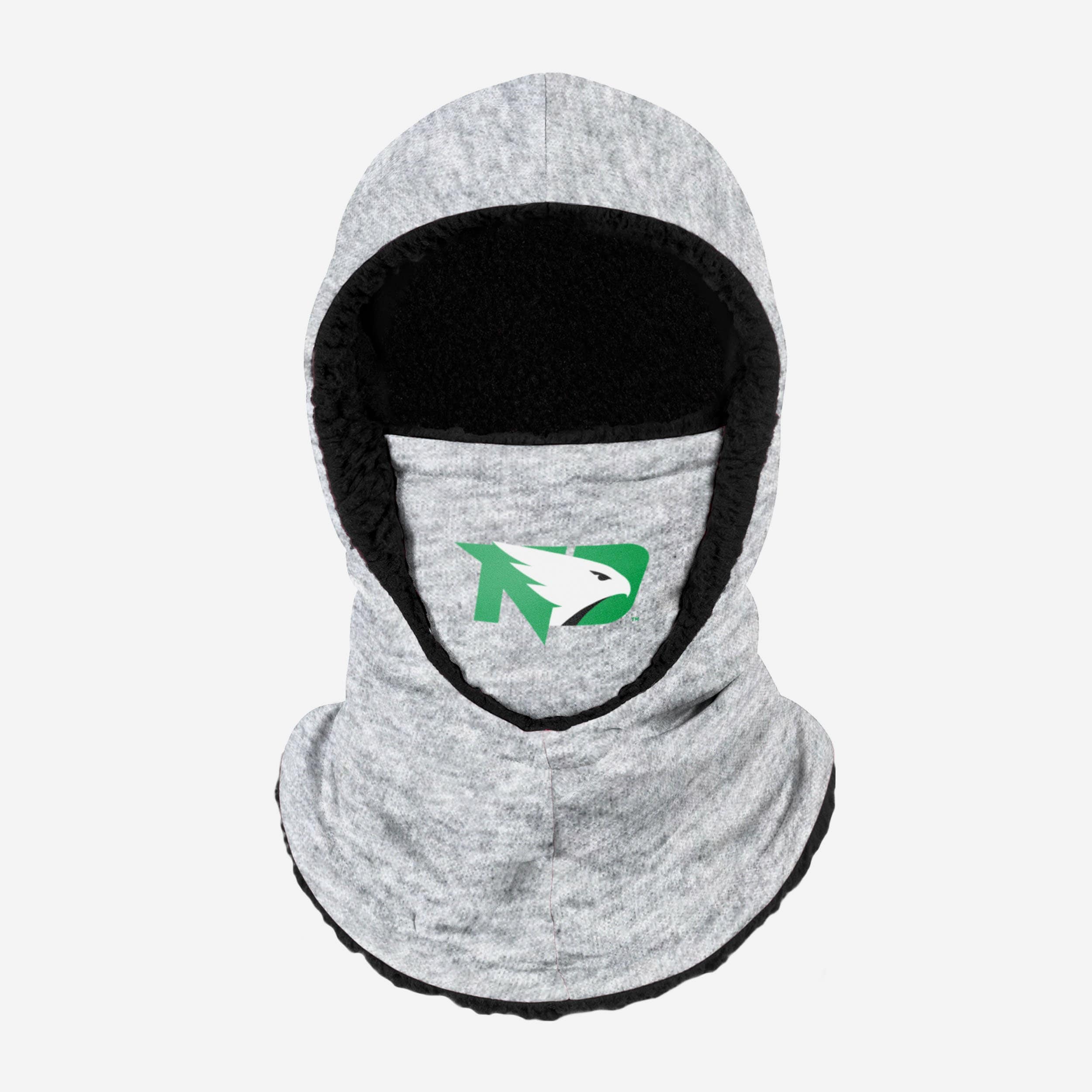 North Dakota Fighting Hawks Heather Grey Big Logo Hooded Gaiter - Your Ultimate Cold-Weather Essential!
