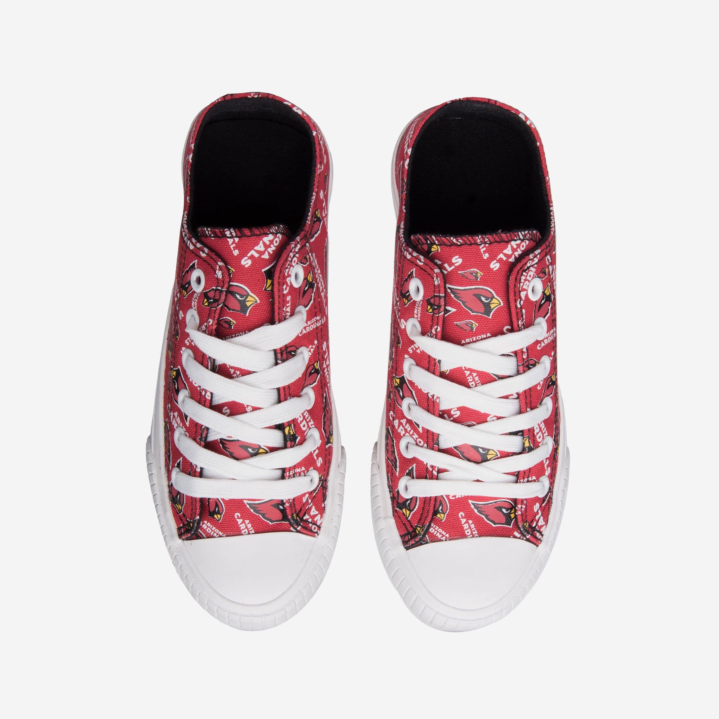 Arizona Cardinals Women's Stylish Low-Top Repeat Print Canvas Shoes