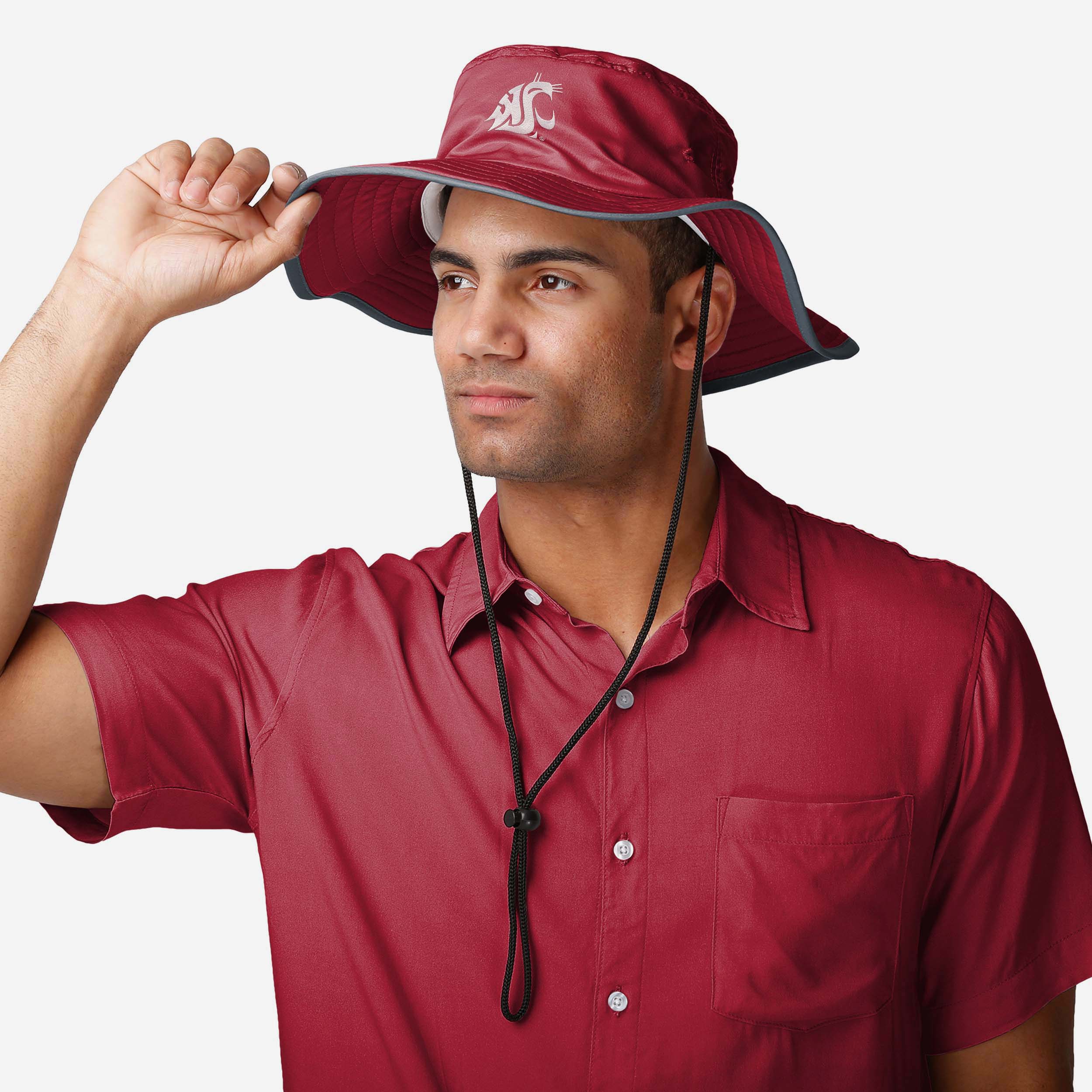 Washington State Cougars Stylish Solid Boonie Hat