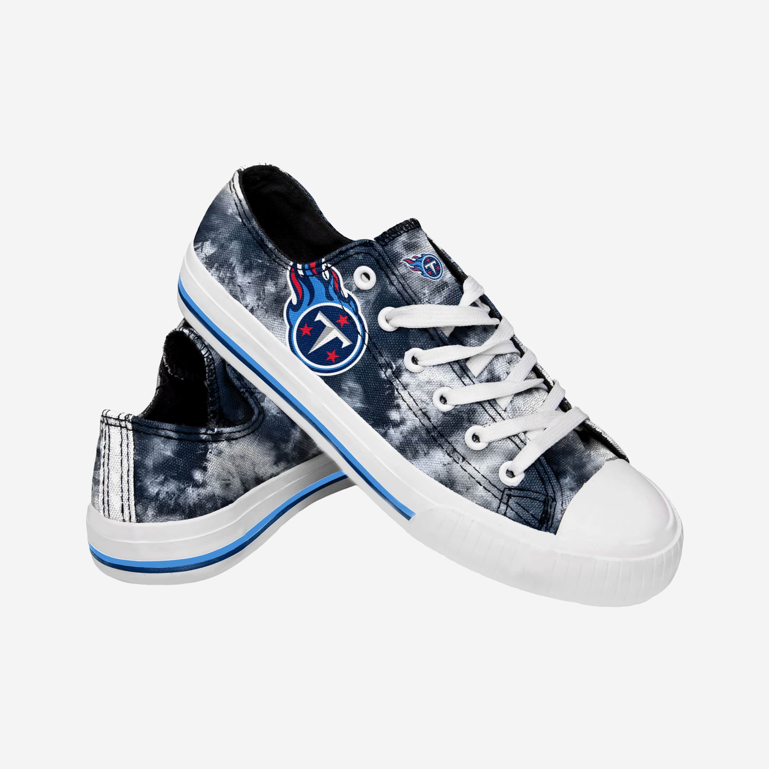 Tennessee Titans Women's Low-Top Tie-Dye Canvas Shoes - Groovy Fandom Gear