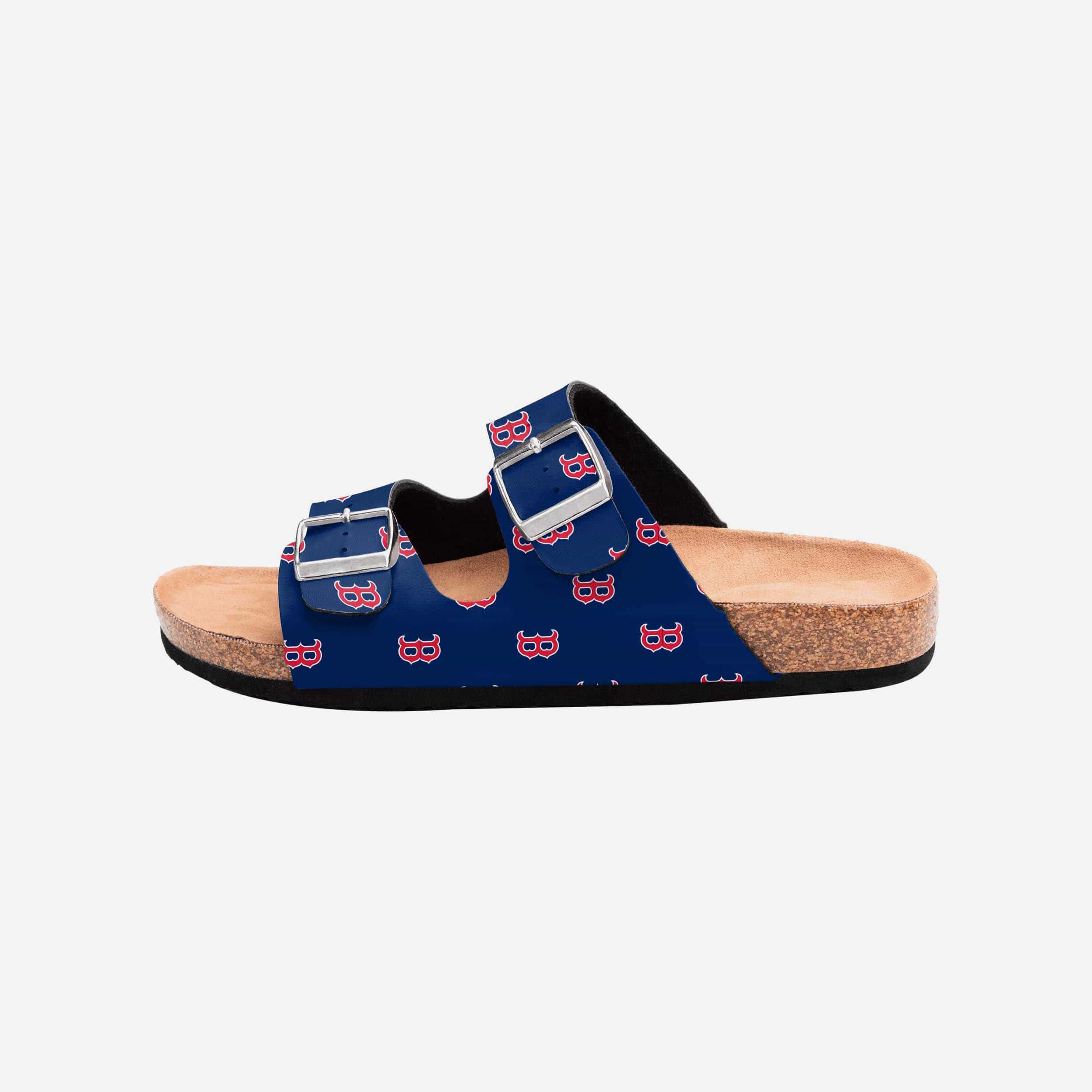 Gorgeous Boston Red Sox Women's Team Logo Double Buckle Sandals