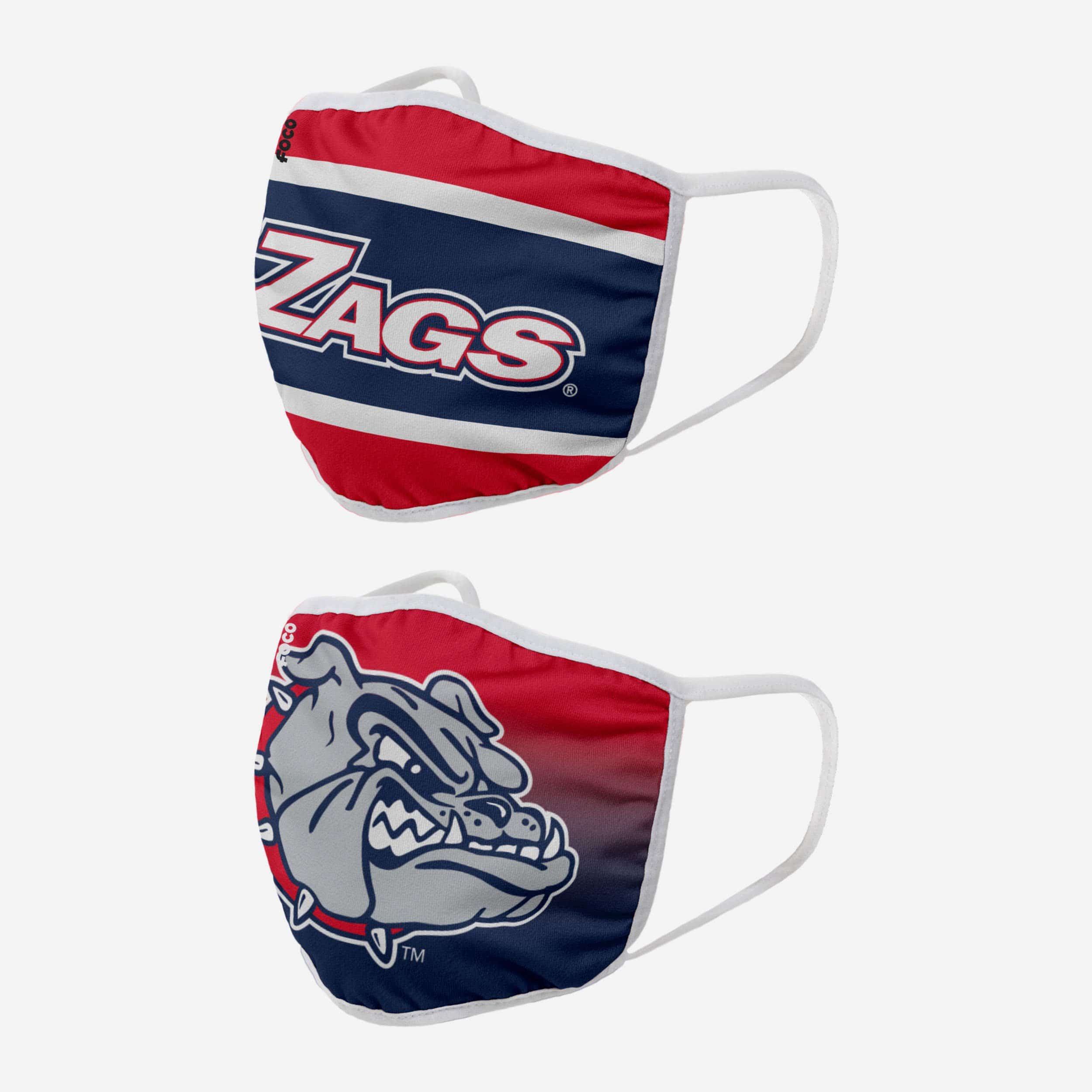 Gonzaga Bulldogs 2-Pack Printed Face Covers - Show Your Team Spirit!
