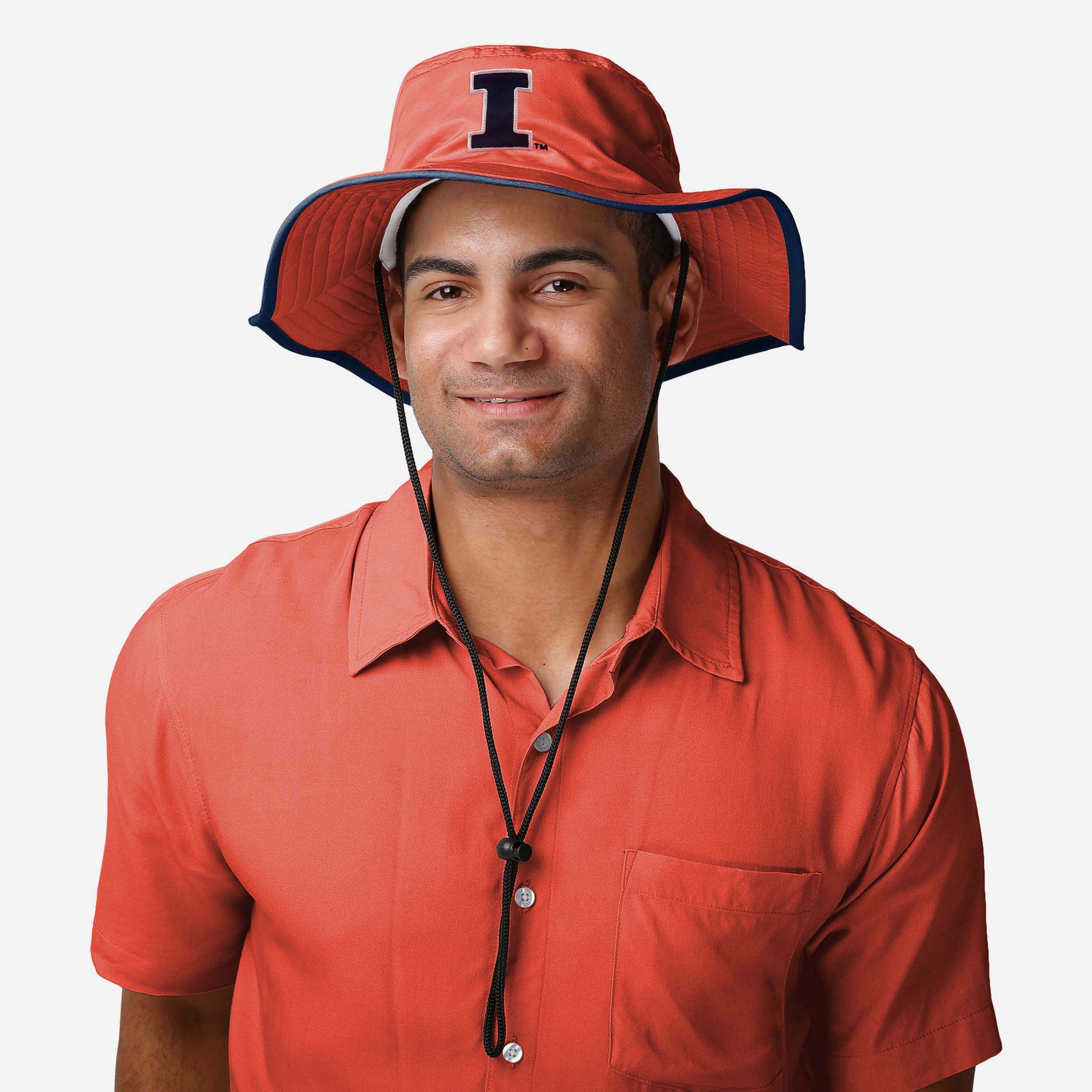 Illinois Fighting Illini Stylish Solid Boonie Hat - Show Your Team Spirit!